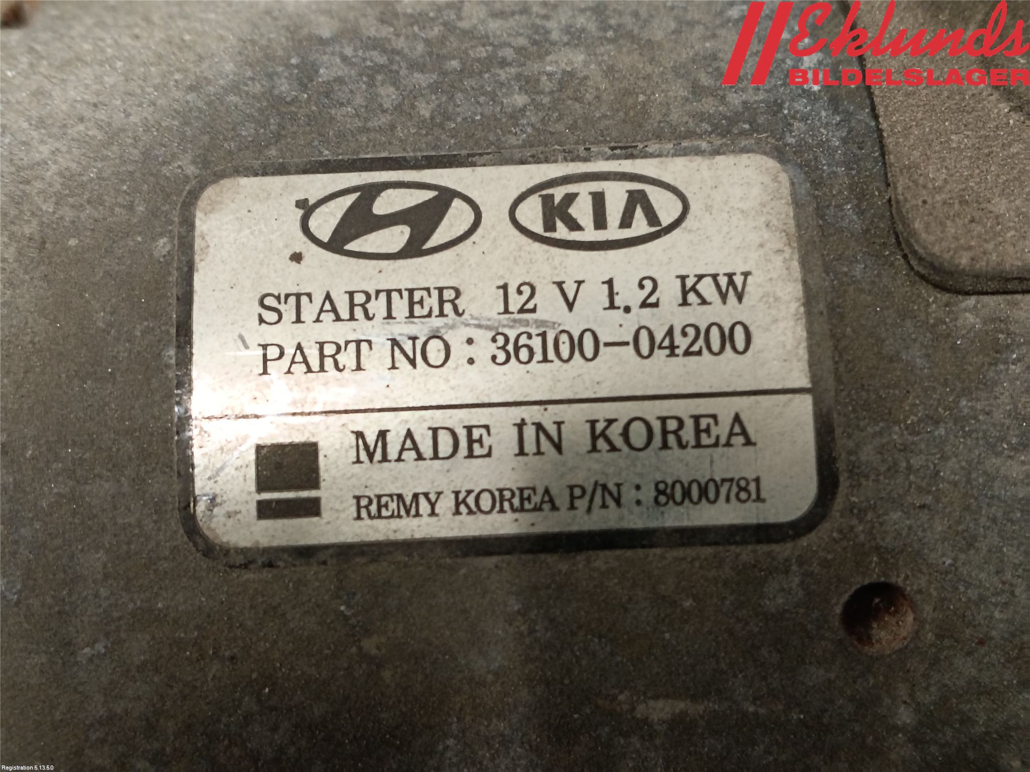Hyundai i20 GB 15-20 Startmotor