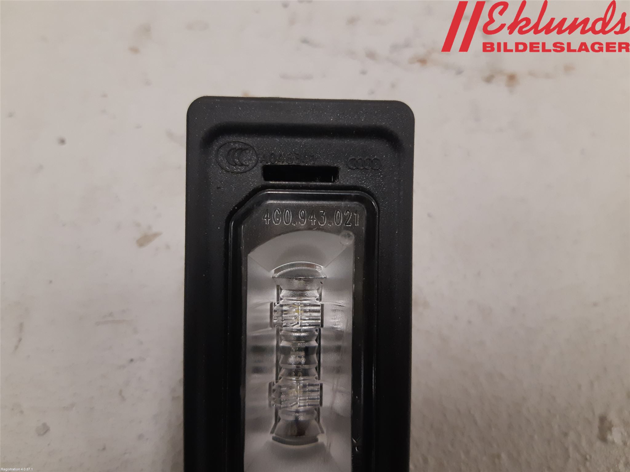 Audi A7/S7 4G 11-17 Skylt Belysning