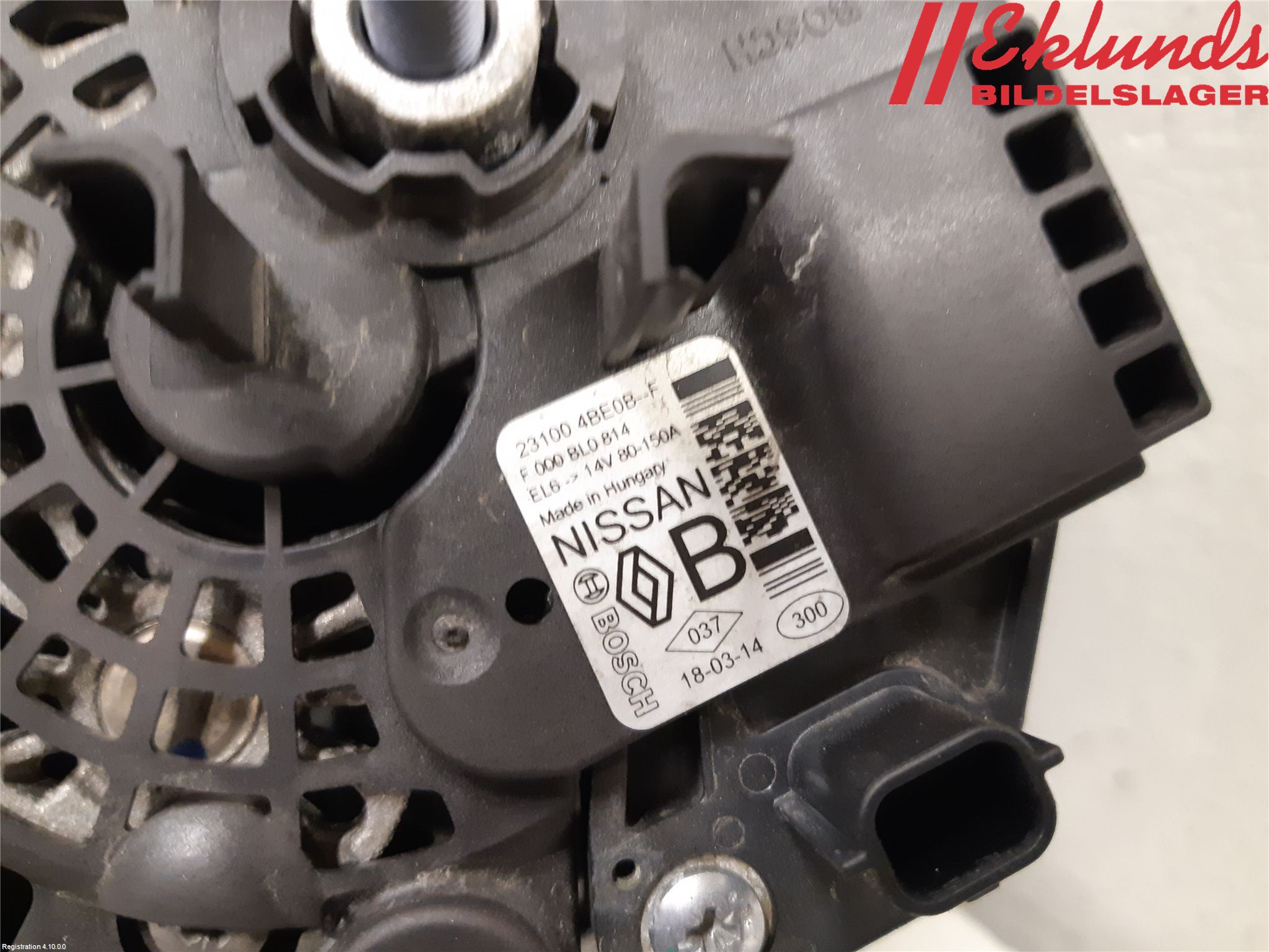Nissan QASHQAI 17-21 Generator