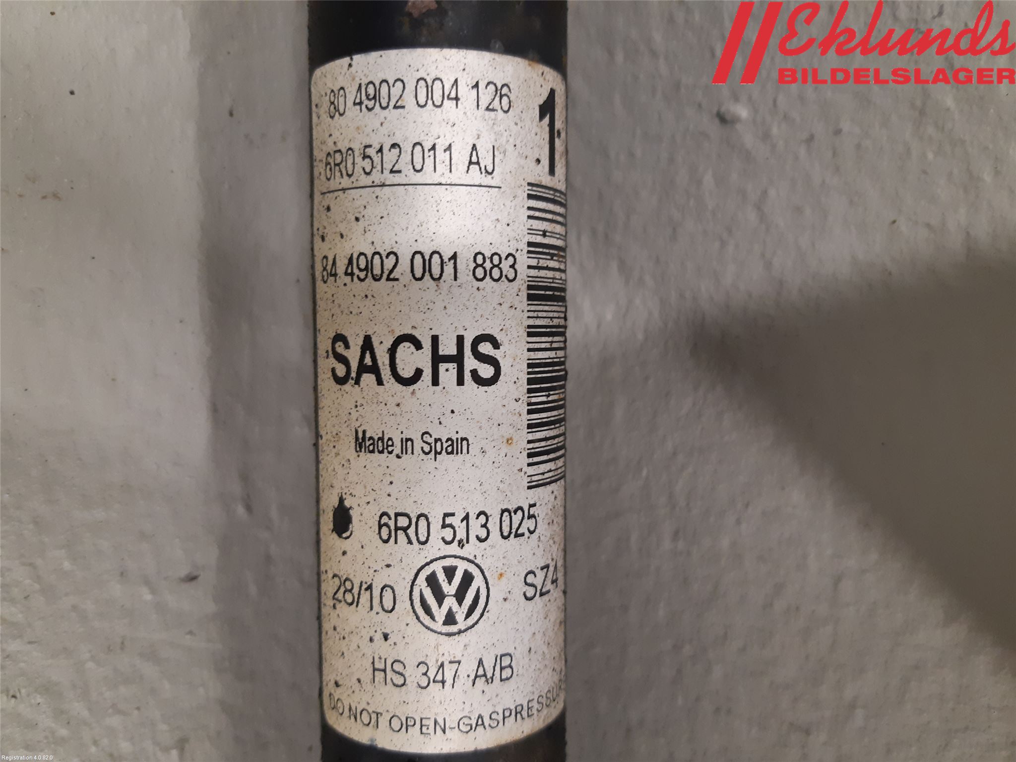 Volkswagen VW POLO 10-17 Stötdämpare Bak