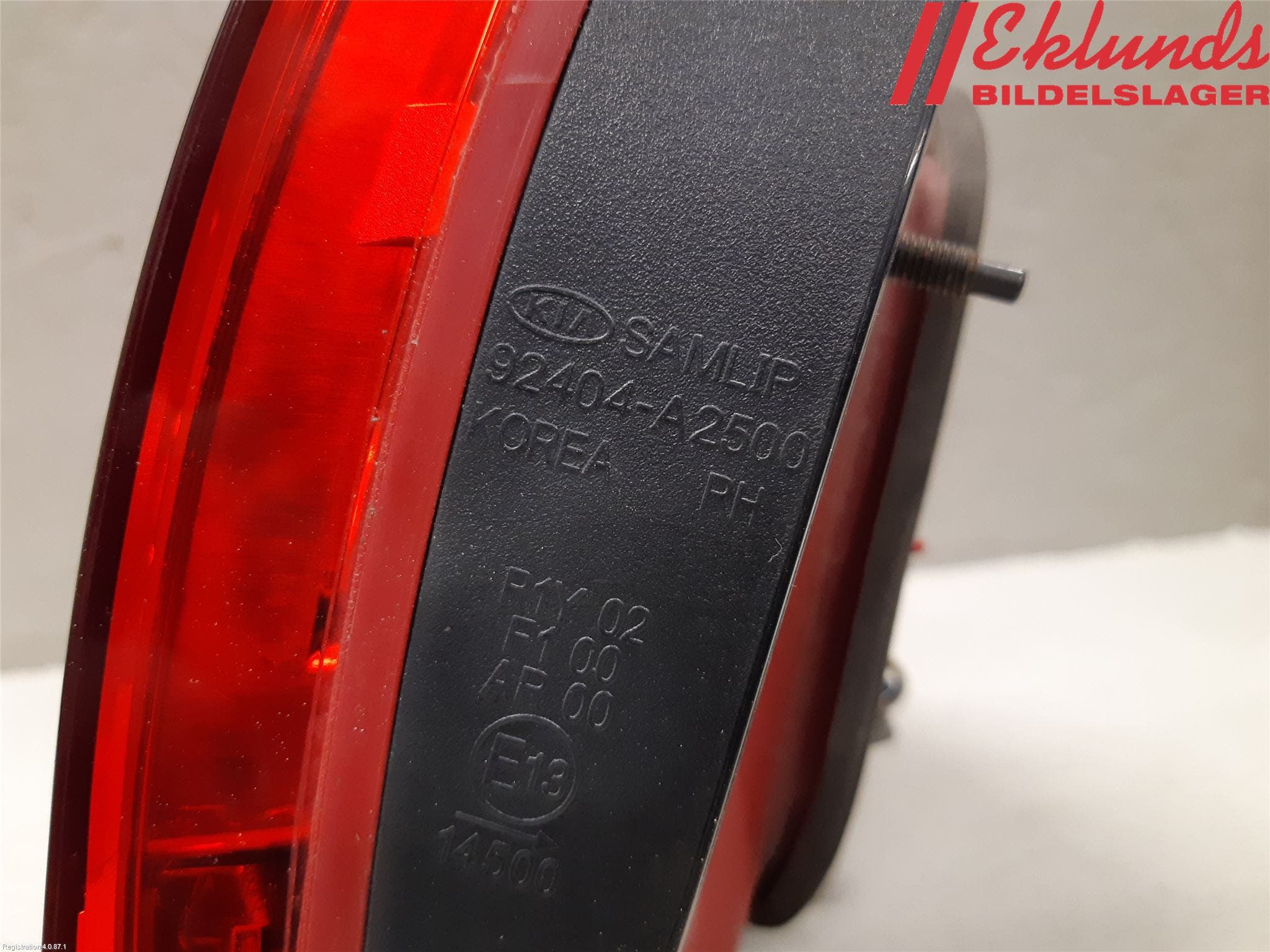 Kia CEED 12-18 Bakljus Lucka Hö