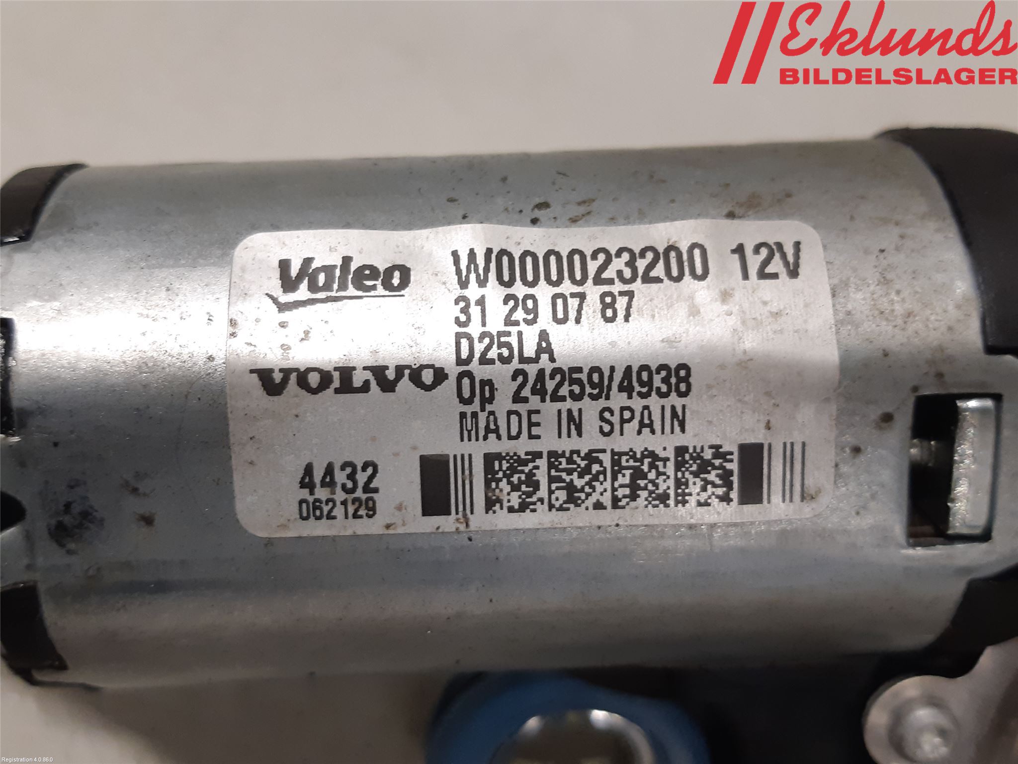 Volvo XC60 09-13 Torkarmotor Baklucka
