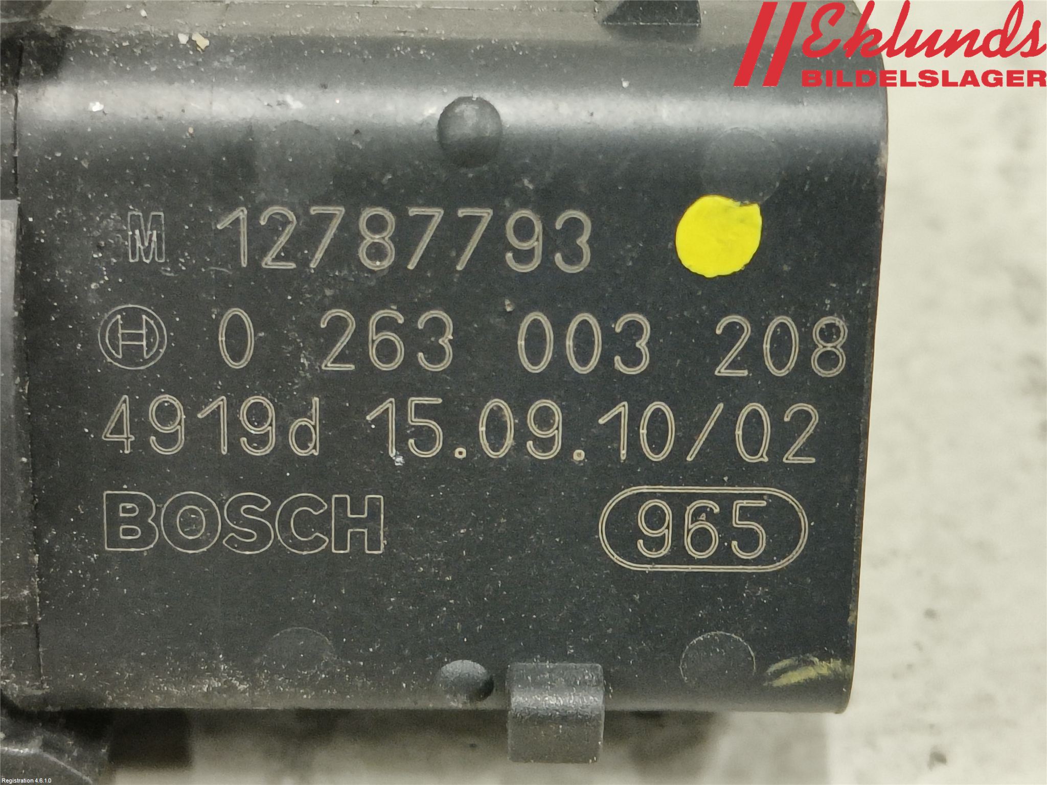 Saab 9-3 VER2/VER3 08-15 Parkeringshjälp Backsensor