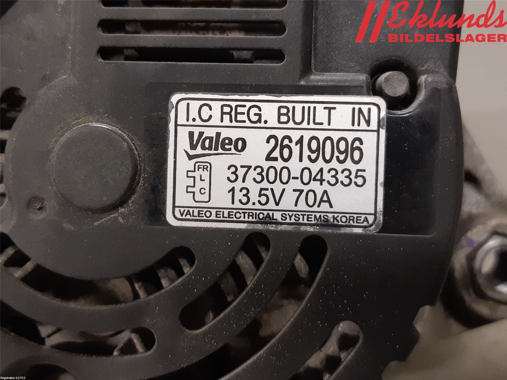 Kia PICANTO 12-17 Generator