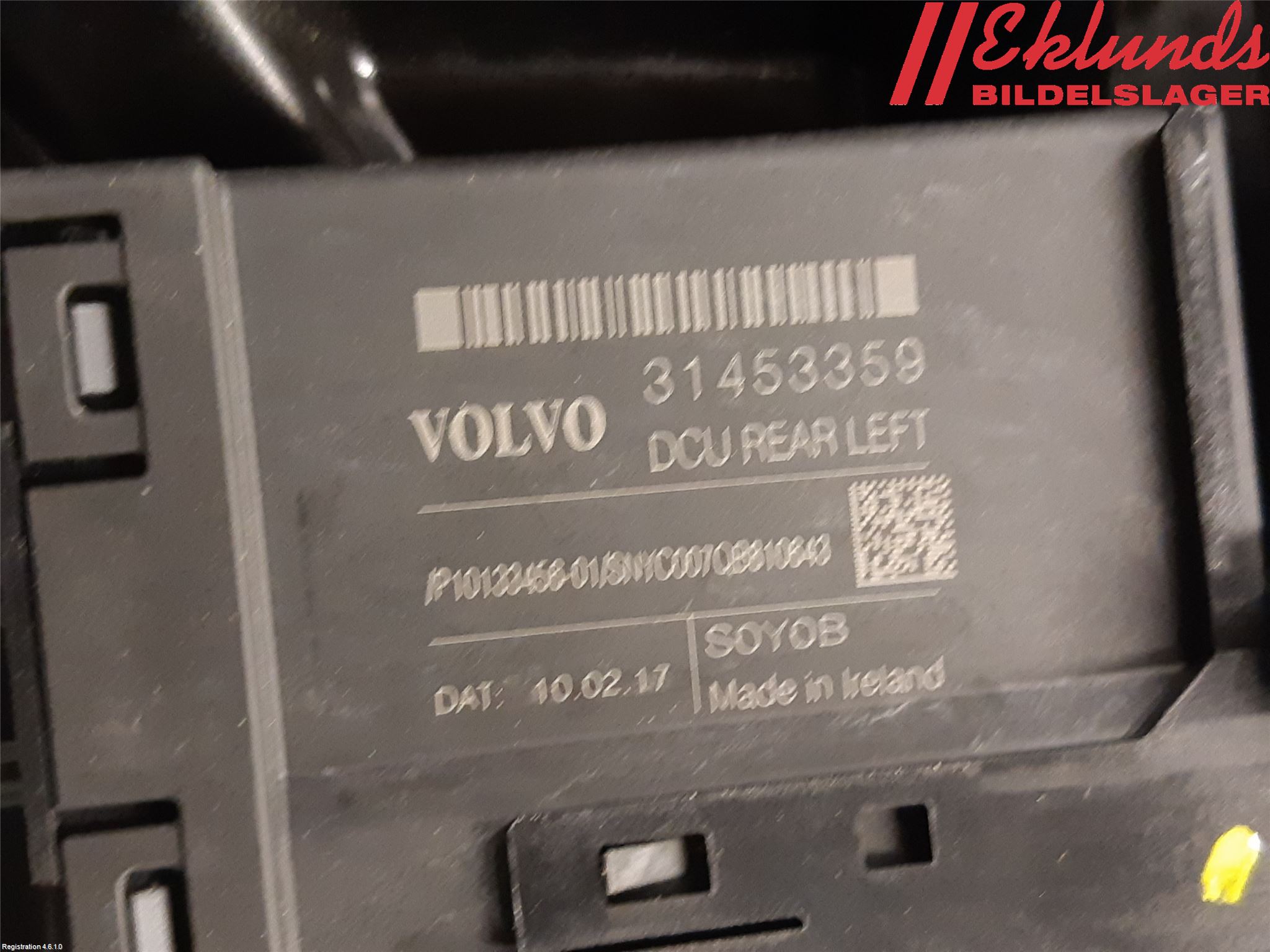 Volvo V90 17->> Fönsterhiss El Kompl