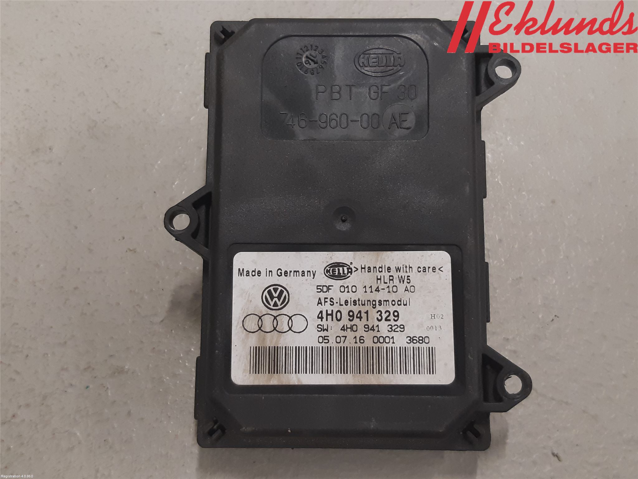 Skoda SUPERB 16-24 Styrenhet Strålkastare