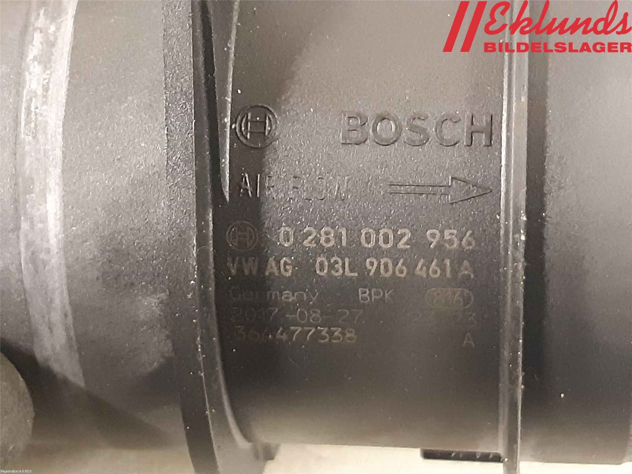 Volkswagen VW PASSAT 15-19 Injluftmassamätare