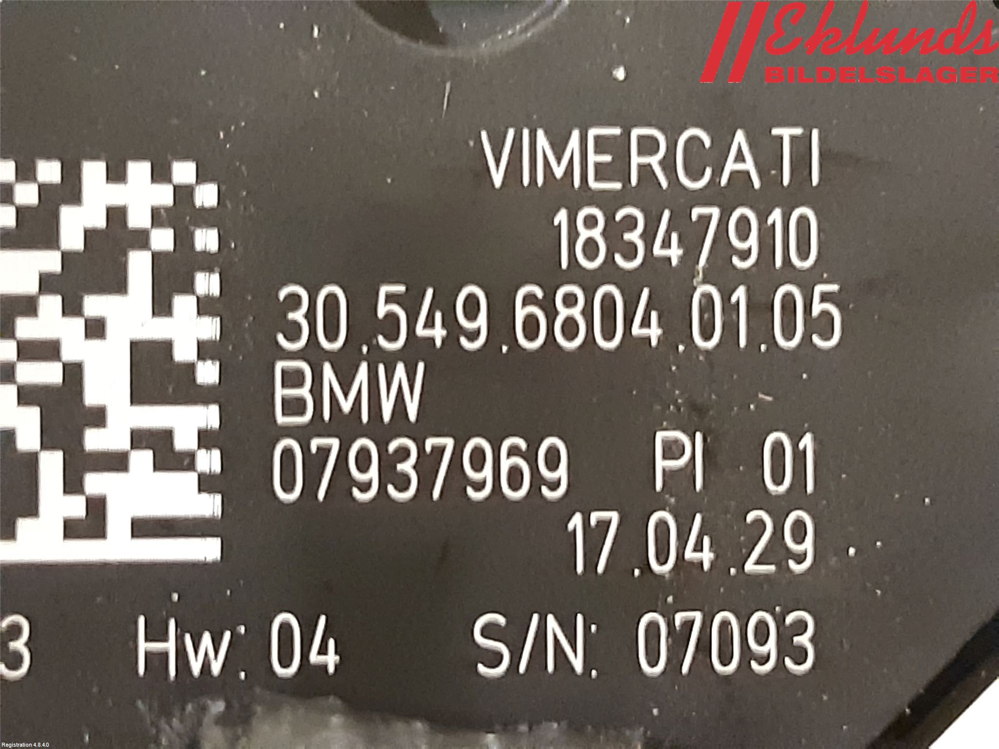 BMW X3 G01 18- Strömställare Stolminne