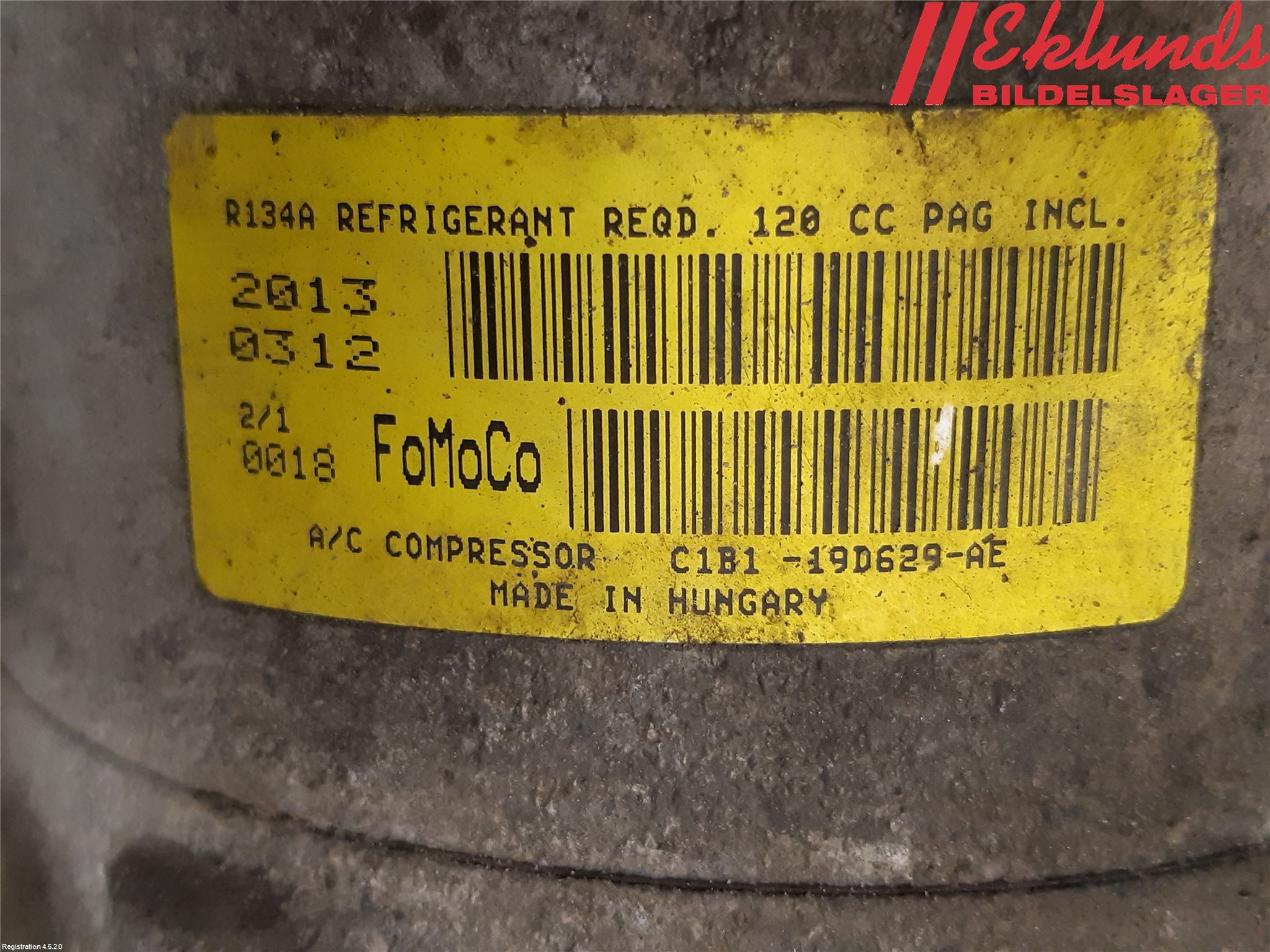 Ford FIESTA 13-17 Ac Kompressor