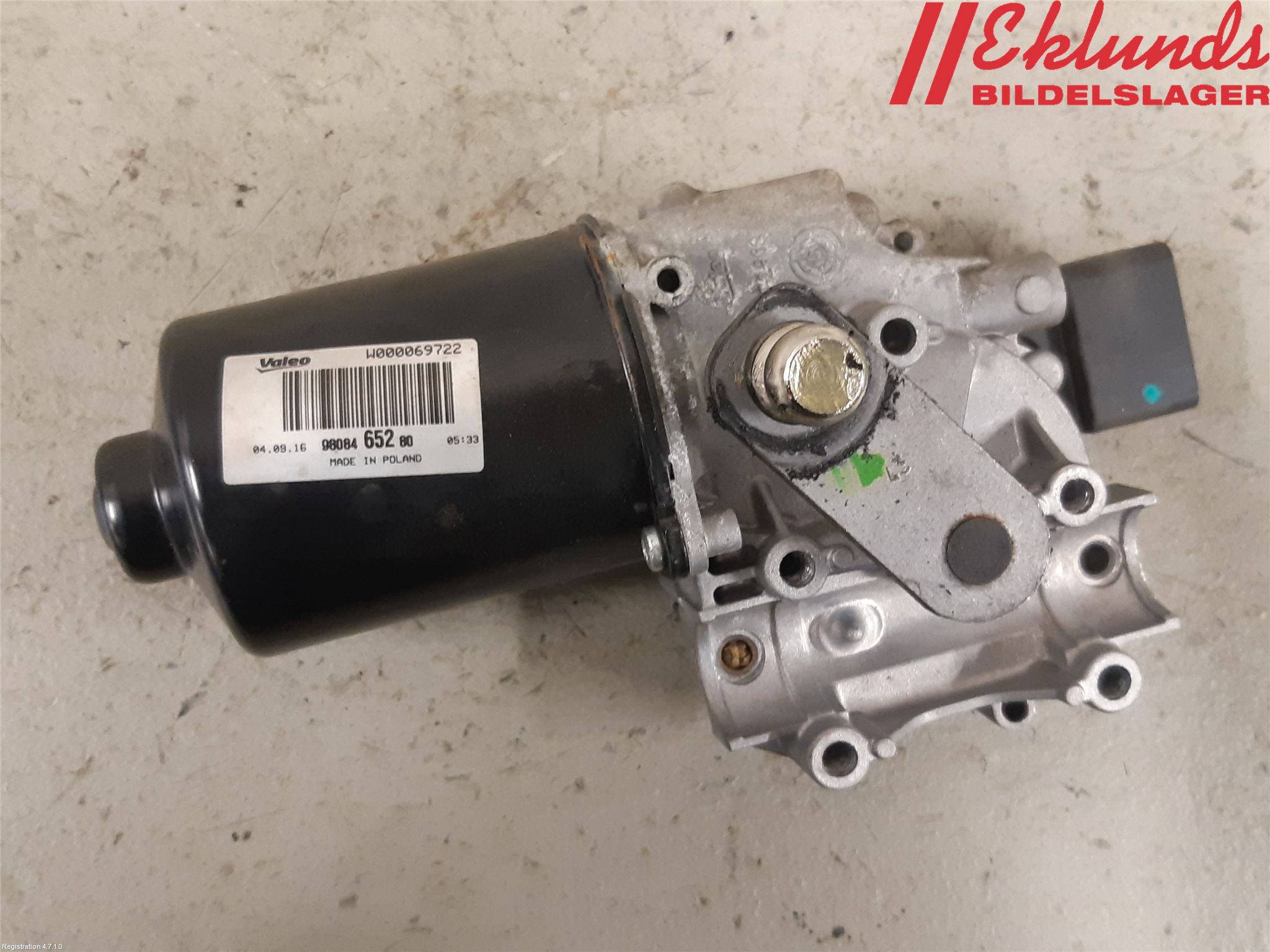 Peugeot EXPERT/E-EXPERT 17- Torkarmotor Vindruta