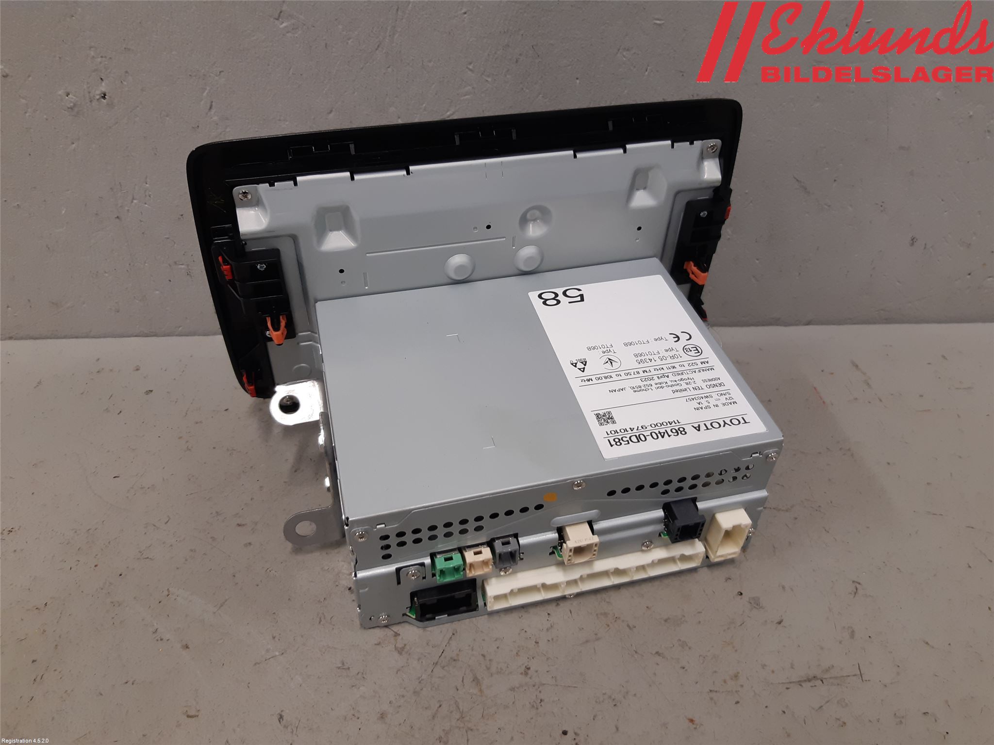 Toyota YARIS XP21 20- Cd Radio - Multimediapanel