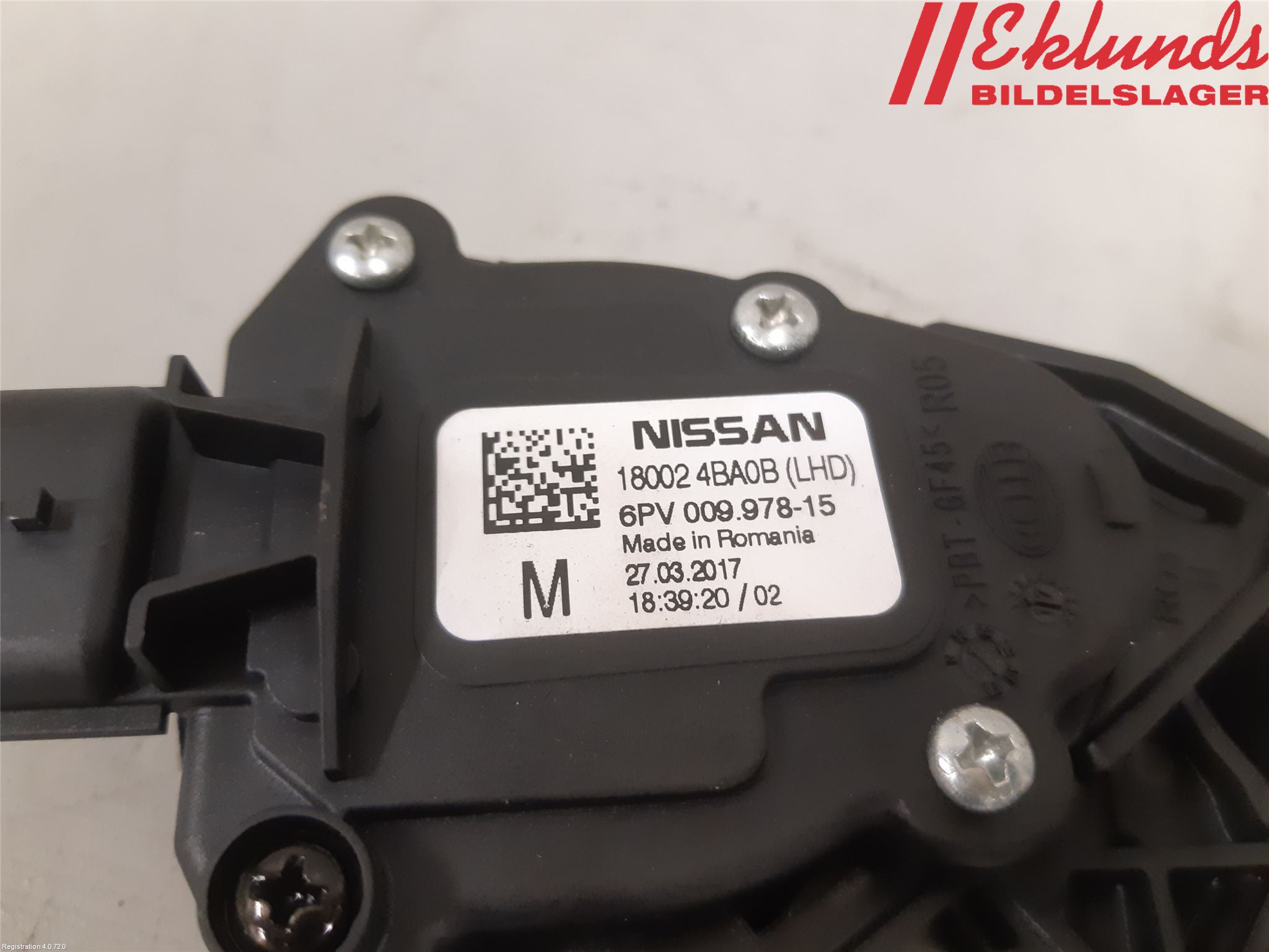 Nissan QASHQAI 14-17 Gaspedal