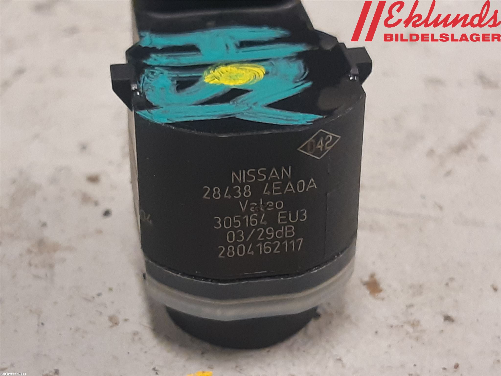 Nissan QASHQAI 14-17 Parkeringshjälp Frontsensor