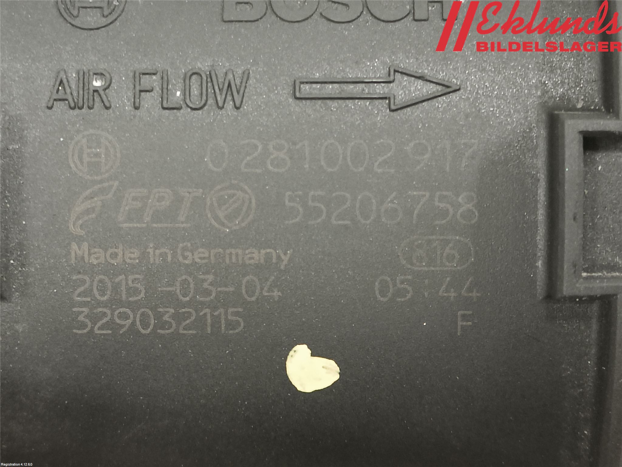 Fiat FREEMONT Injluftmassamätare