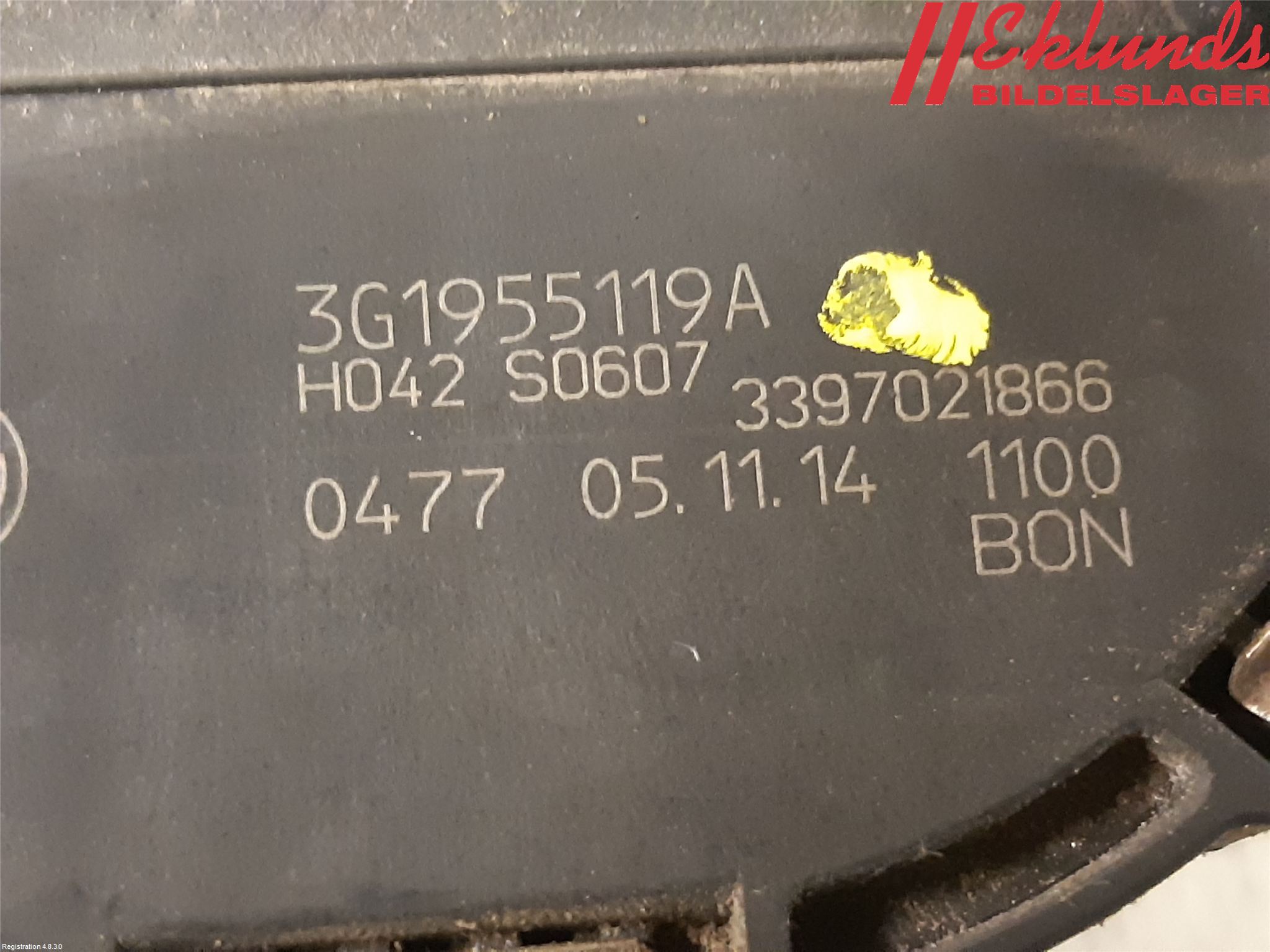 Volkswagen VW PASSAT 15-19 Torkarmotor Vindruta