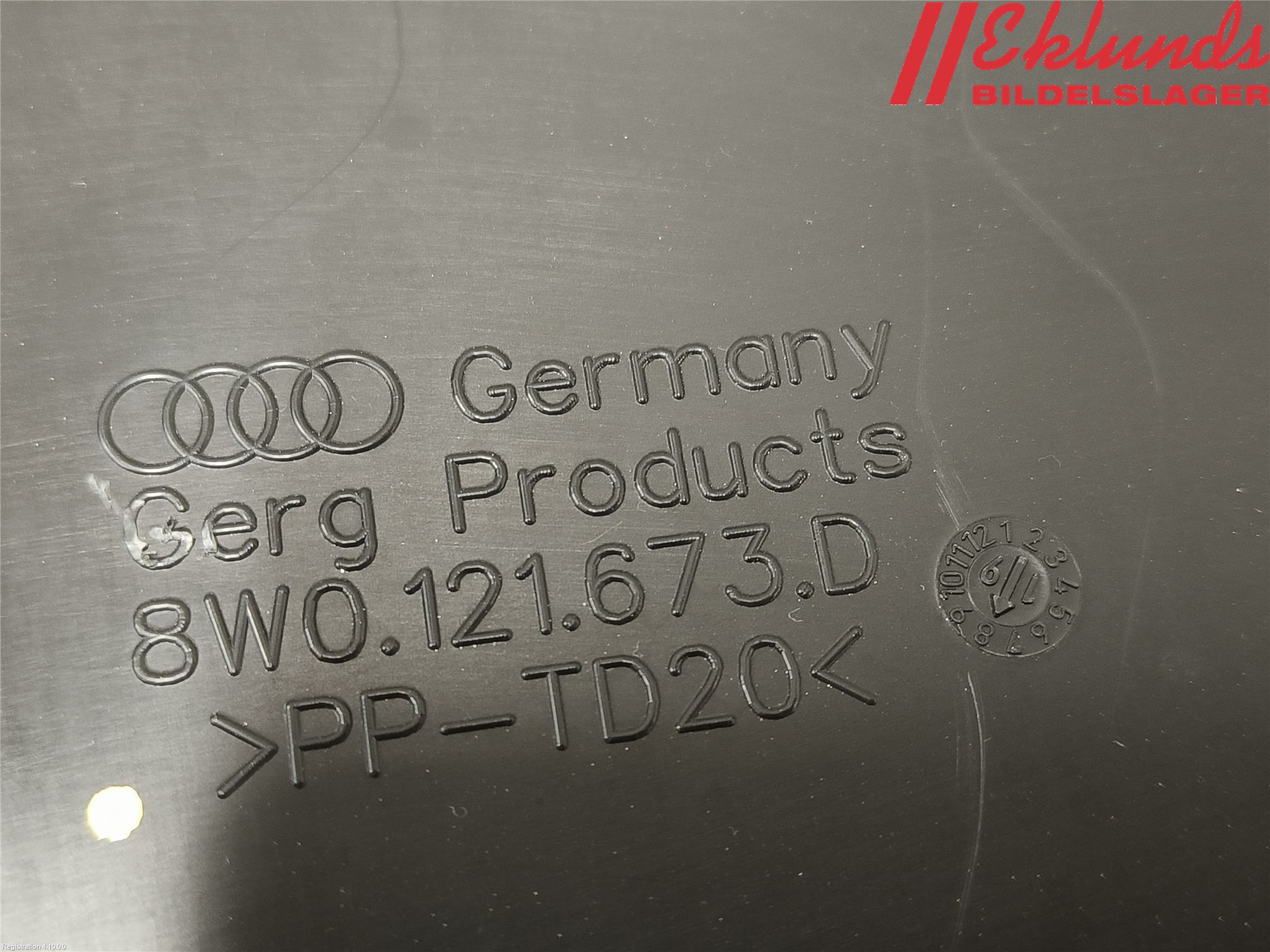 Audi A4/S4 B9 20- Deflektor Plåt-Plast Kylning