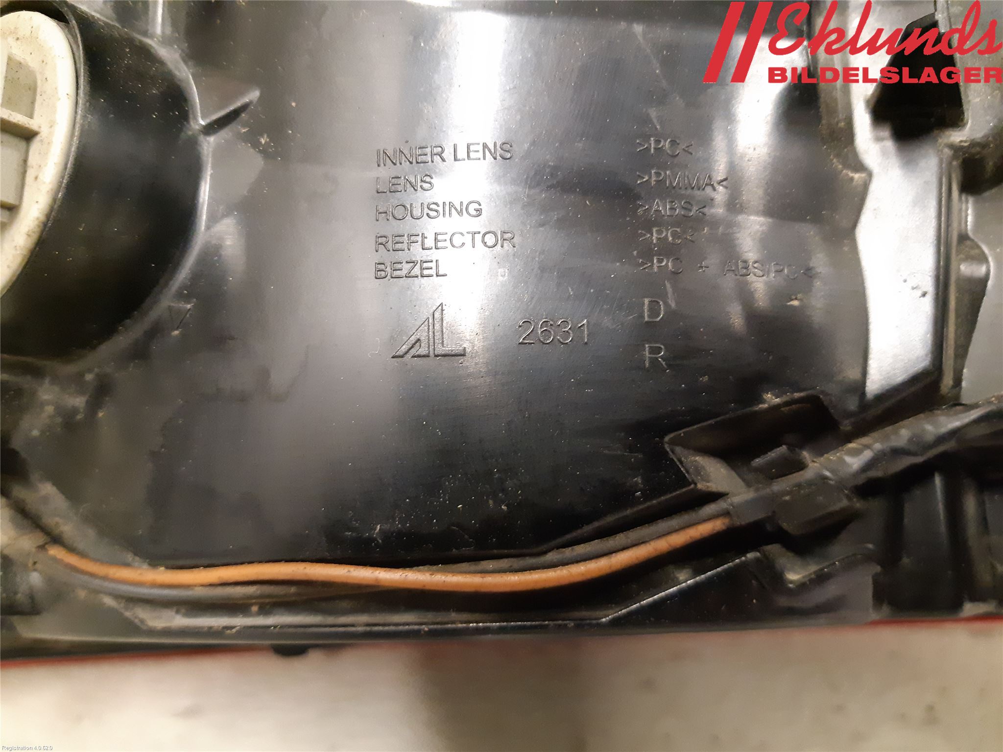 Citroen C4 GRAND PICASSO 14-18 Bakljus Höger