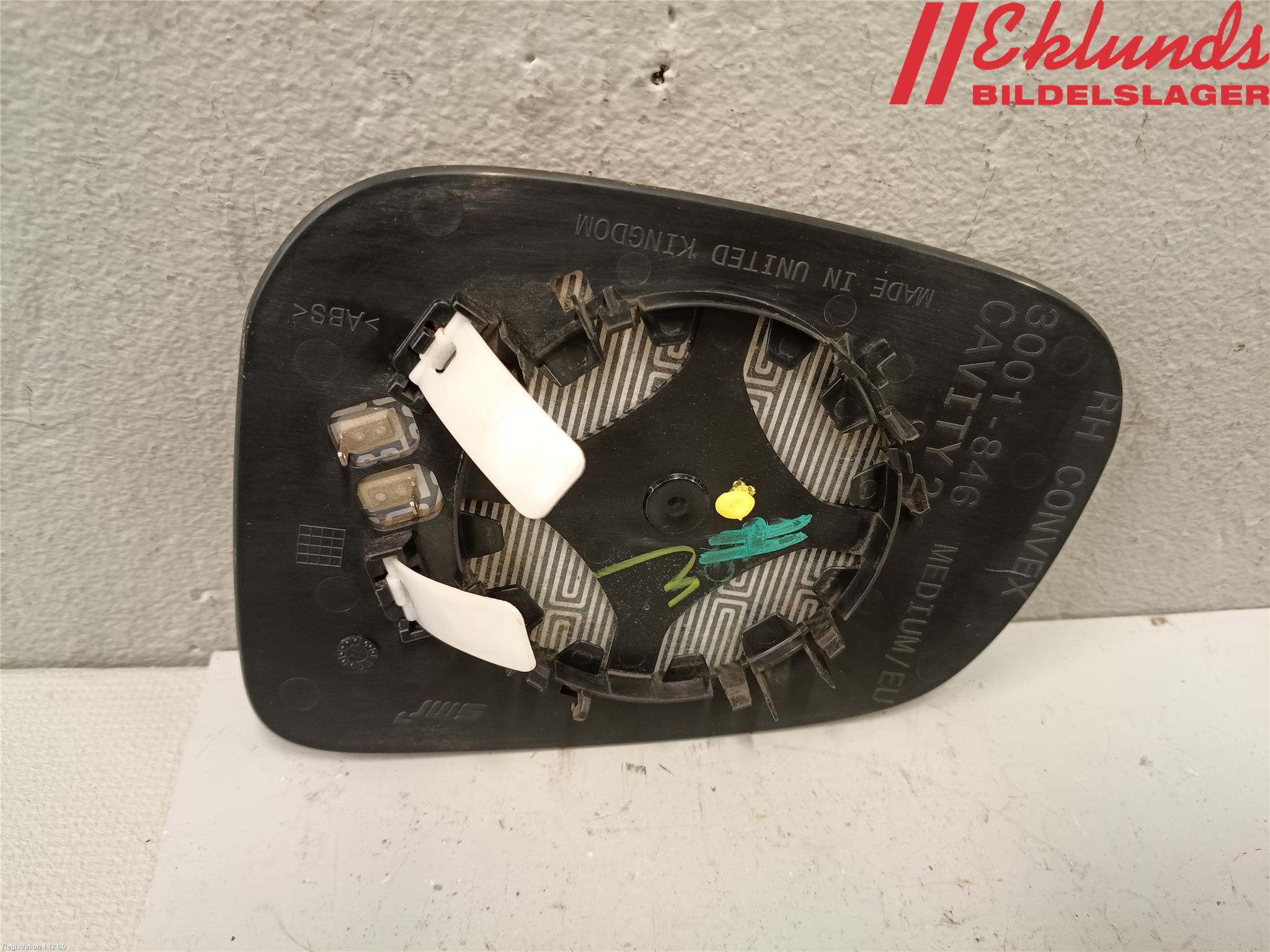 Volvo S60 11-13 Spegelglas Hö