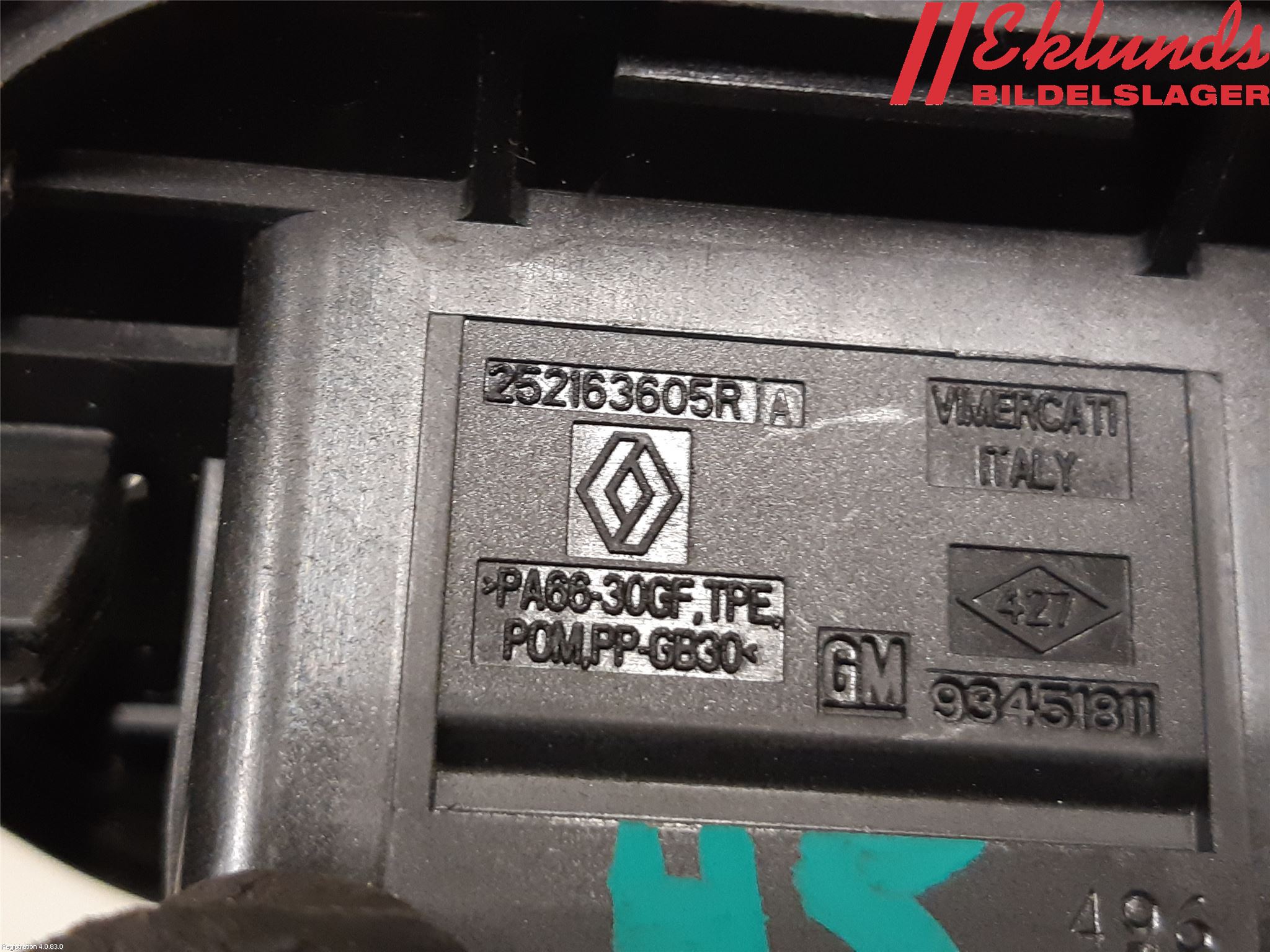 Fiat TALENTO 16- Centrallåskontakt Vid Lås