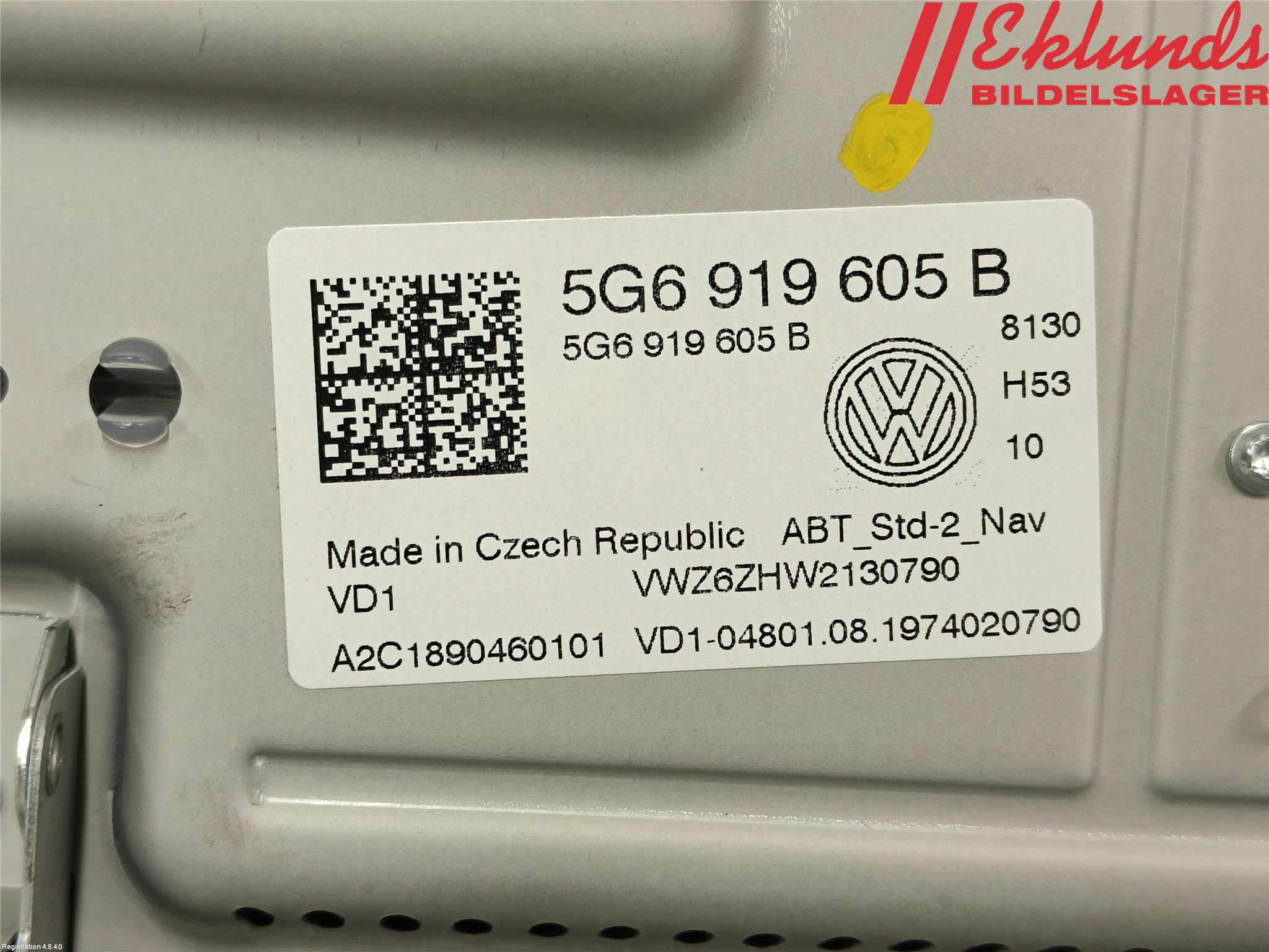 Volkswagen VW PASSAT 15-19 Multifunktionsdisplay