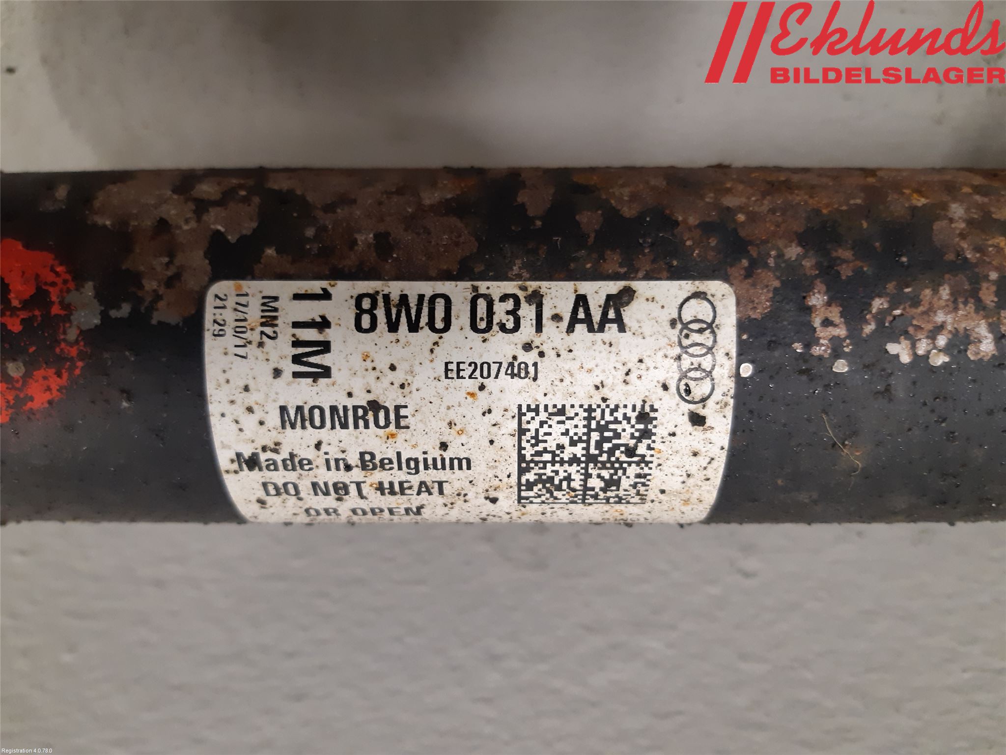 Audi A4/S4 B9 16-19 Fjäderben Fram Vänster