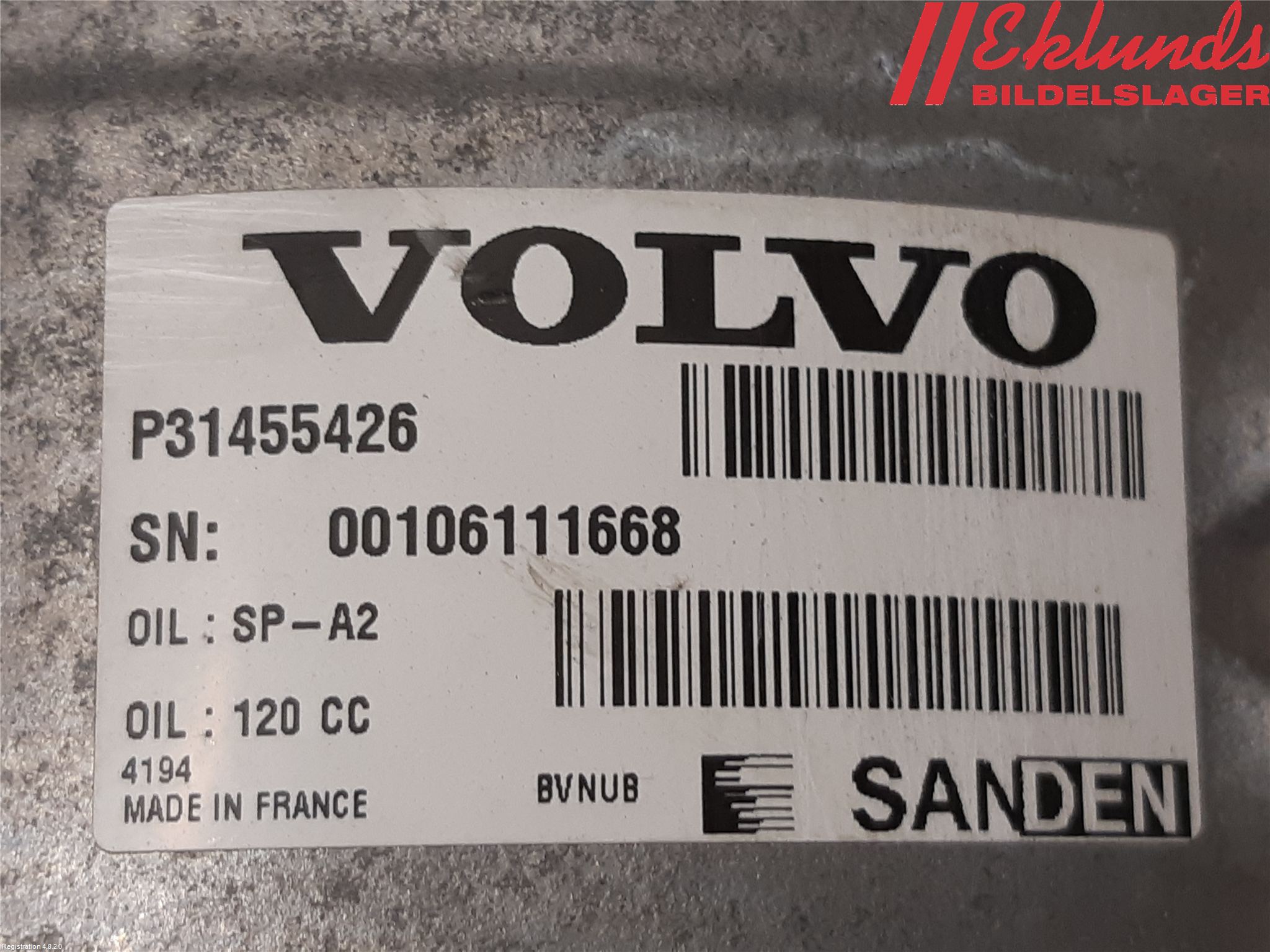 Volvo XC90/RECHARGE 16- Ac Kompressor