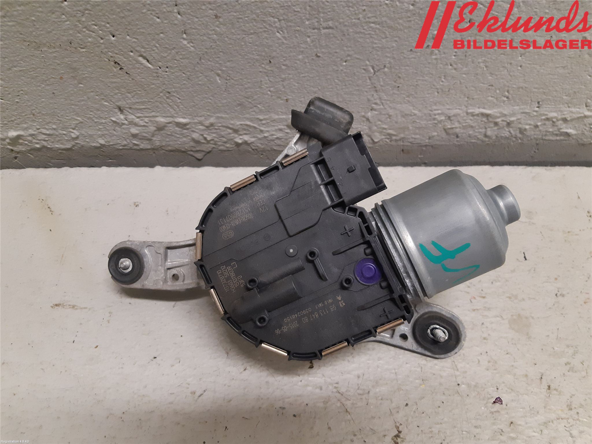 Citroen C4 GRAND PICASSO 14-18 Torkarmotor Vindruta
