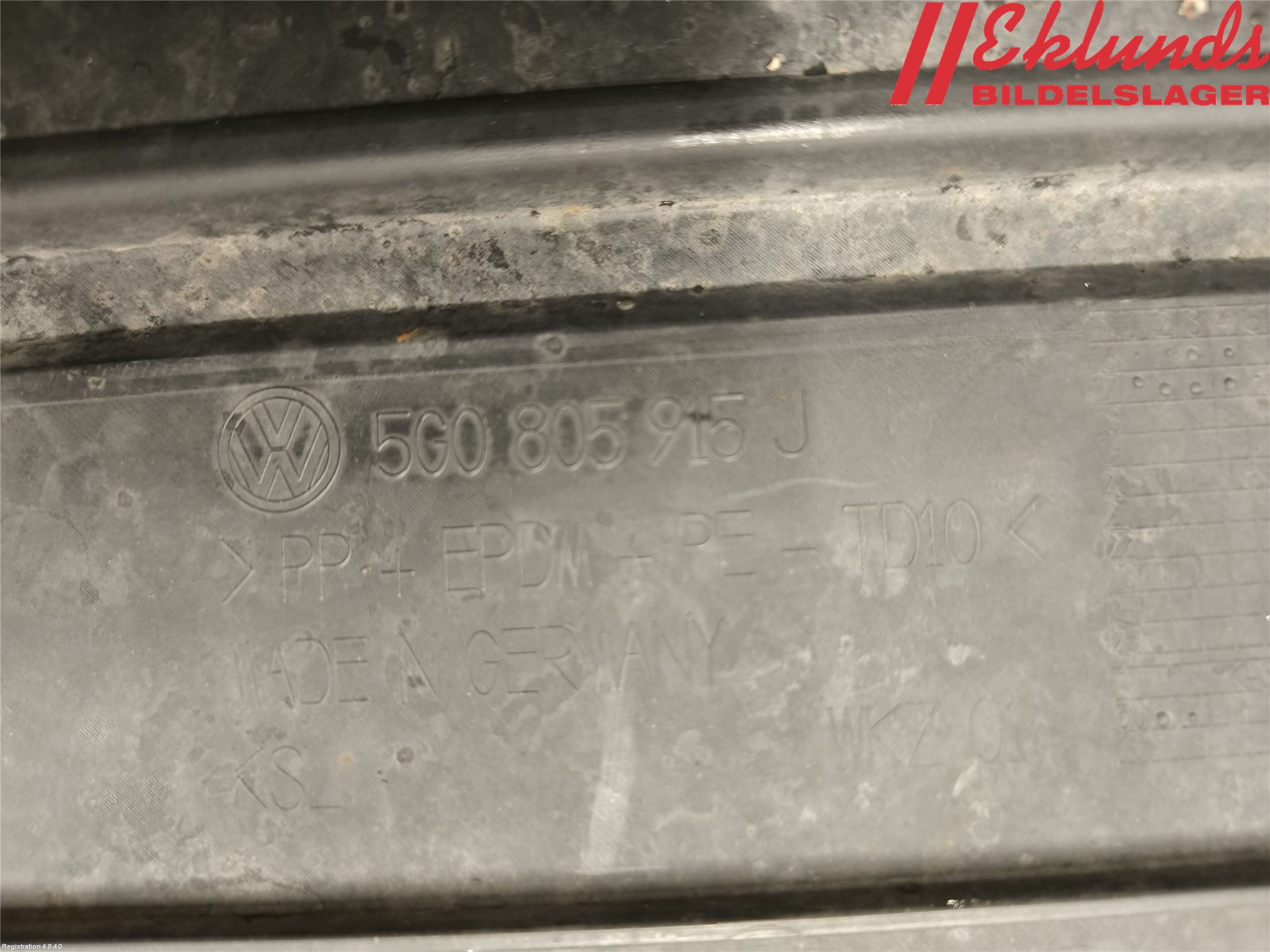 Volkswagen VW GOLF / E-GOLF VII 13-20 Spoiler Fram
