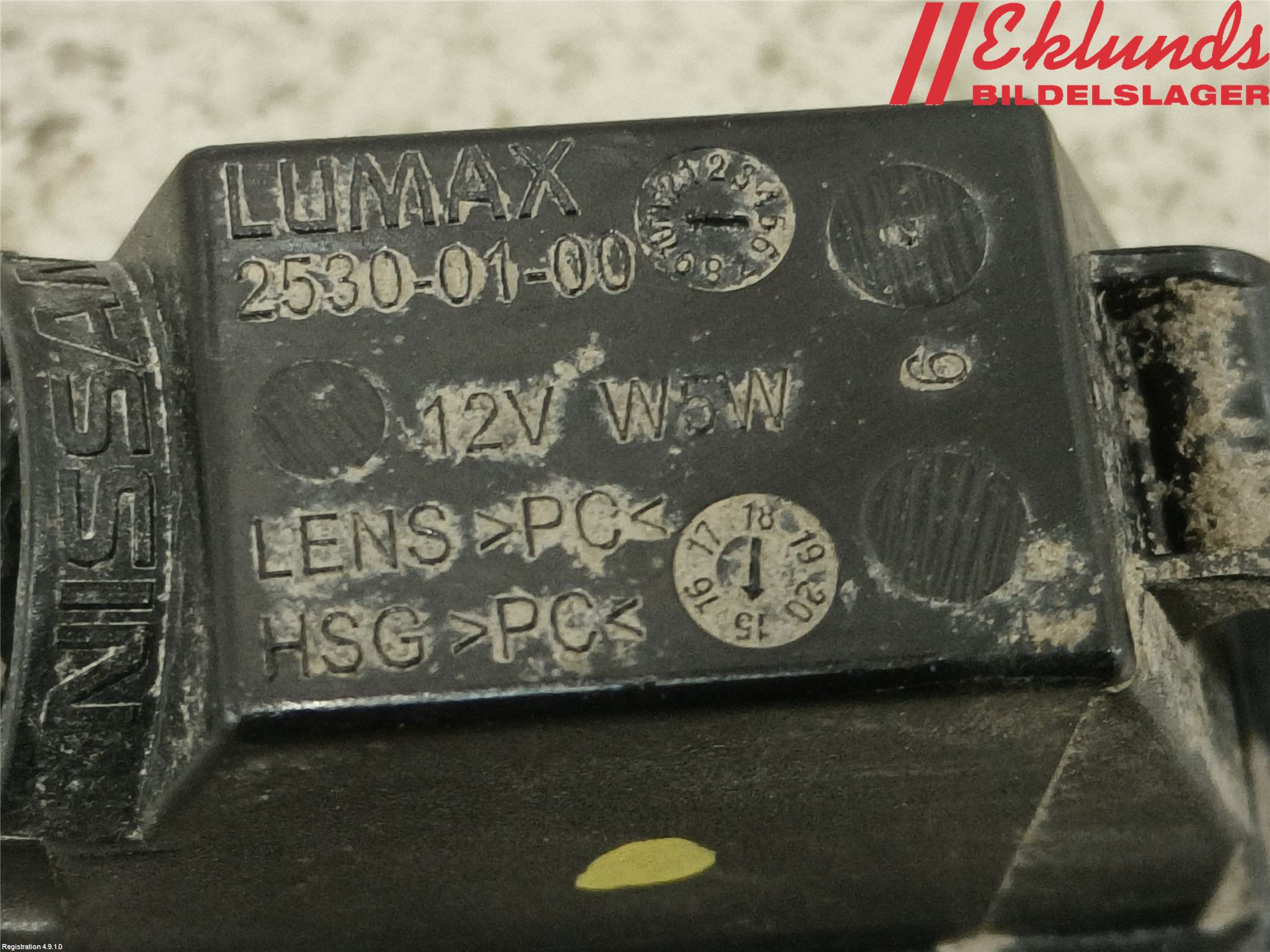 Nissan QASHQAI 14-17 Skylt Belysning