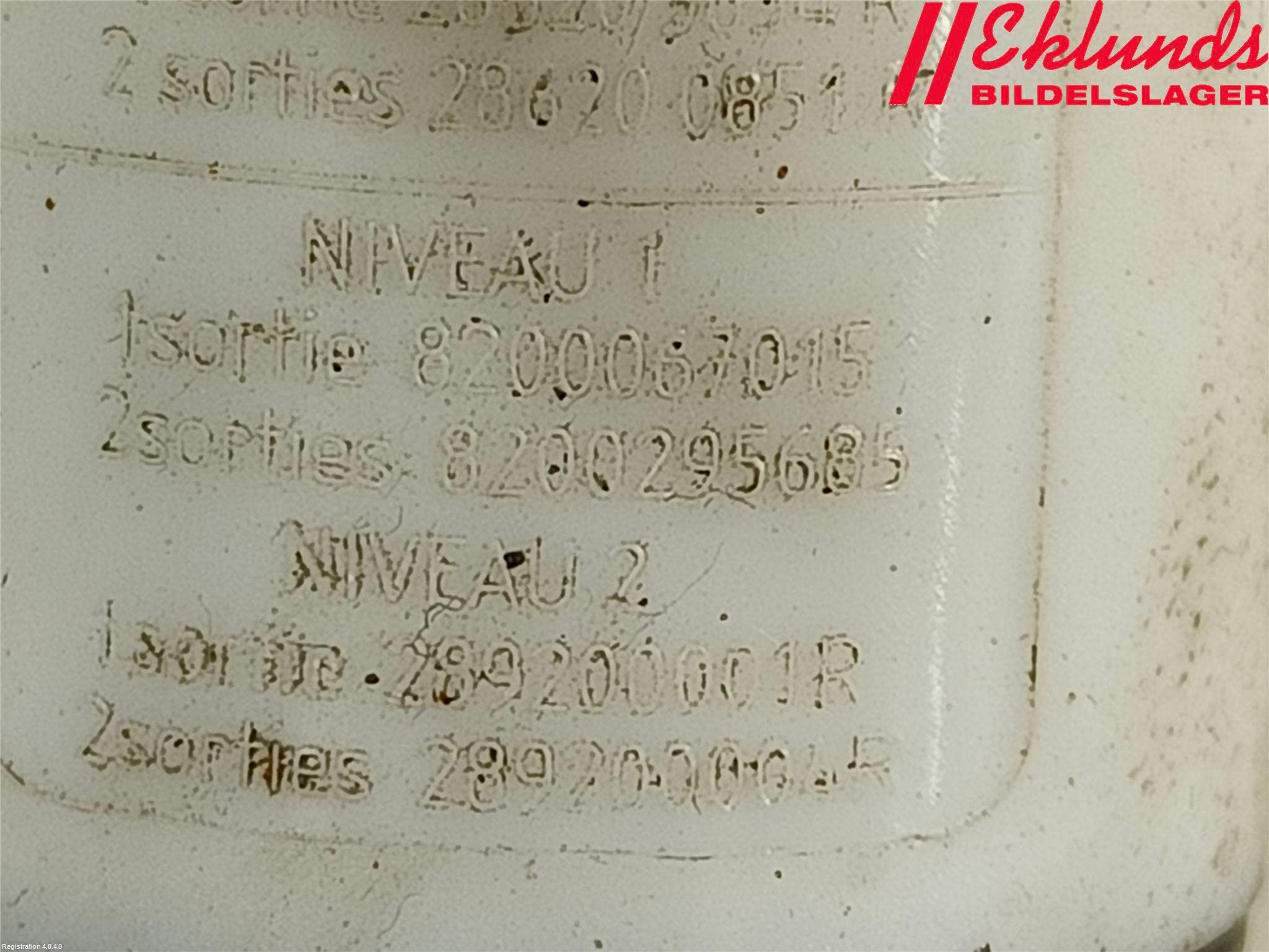 Peugeot 508 19- Spolarpump Vindruta