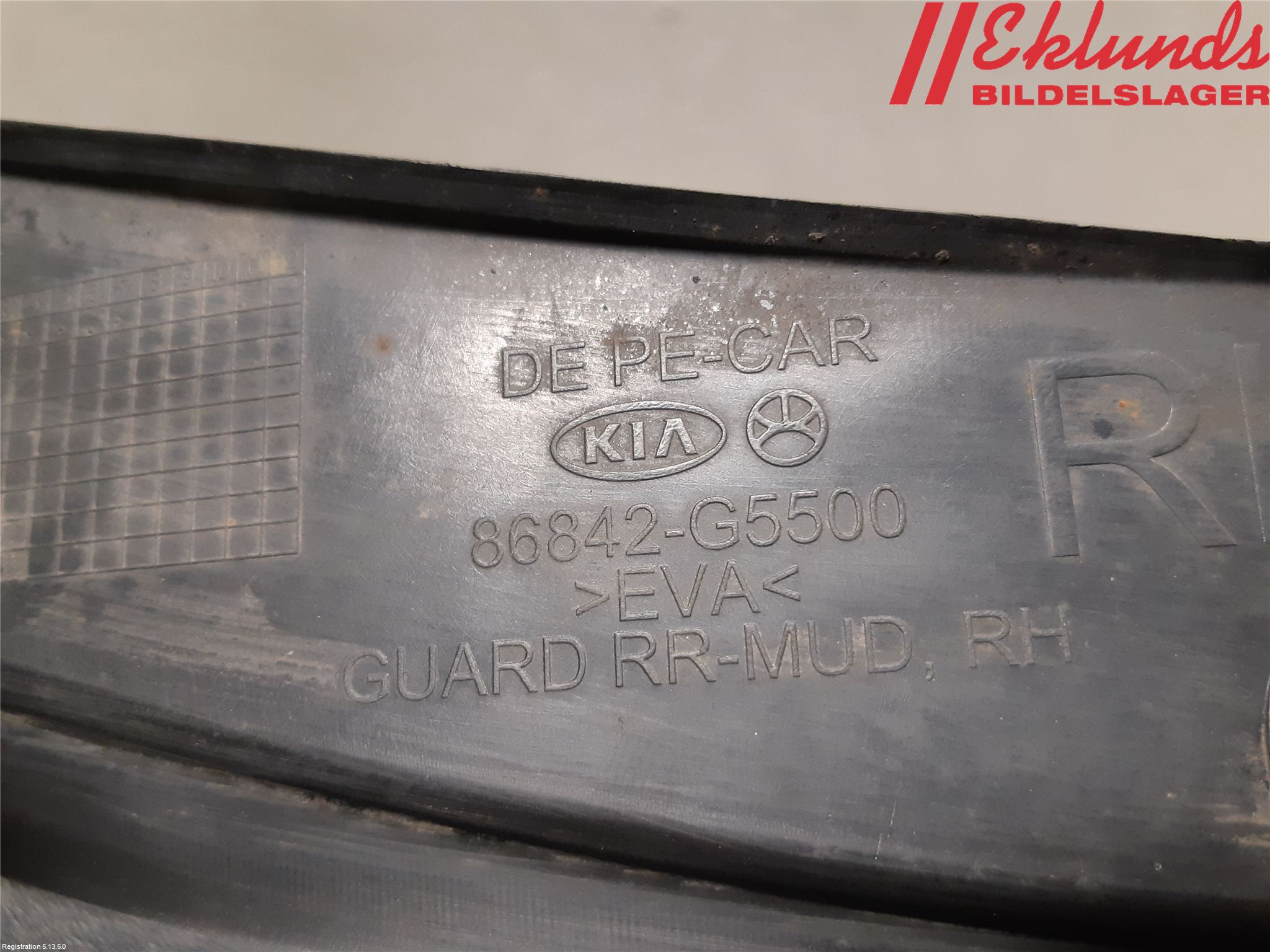 Kia NIRO (DE) 17-22 Stänkskydd