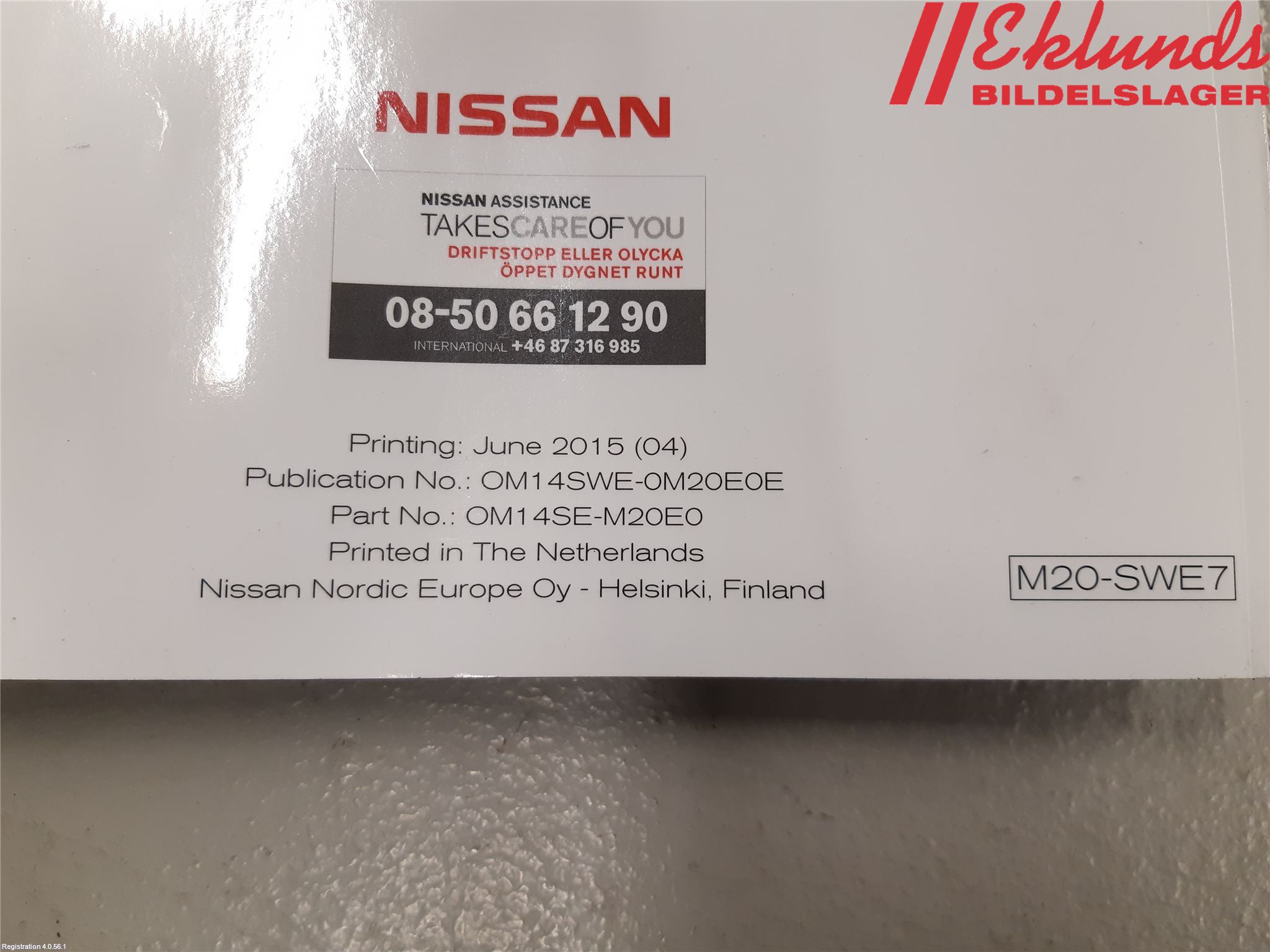 Nissan NV200/NV200 COMBI Instruktionsbok