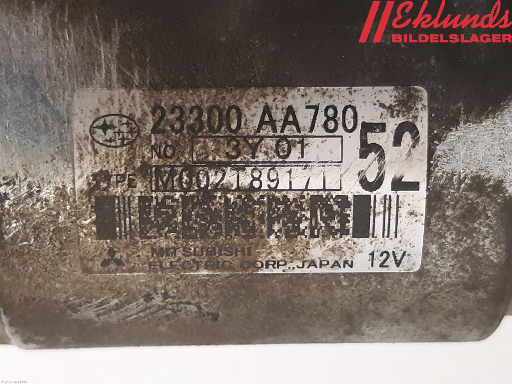 Subaru OUTBACK 10-15 Startmotor Diesel