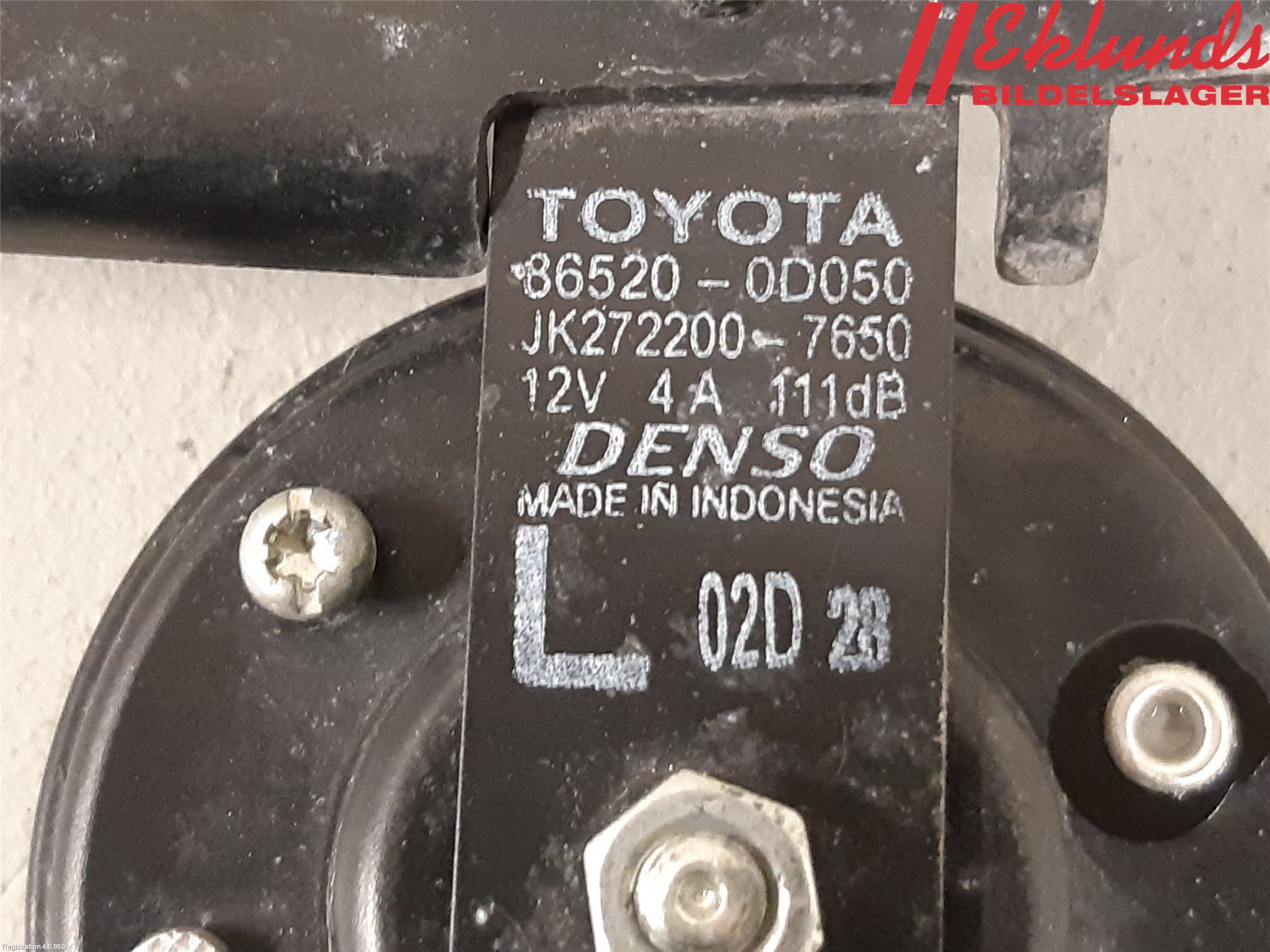 Toyota YARIS XP21 20- Signalhorn