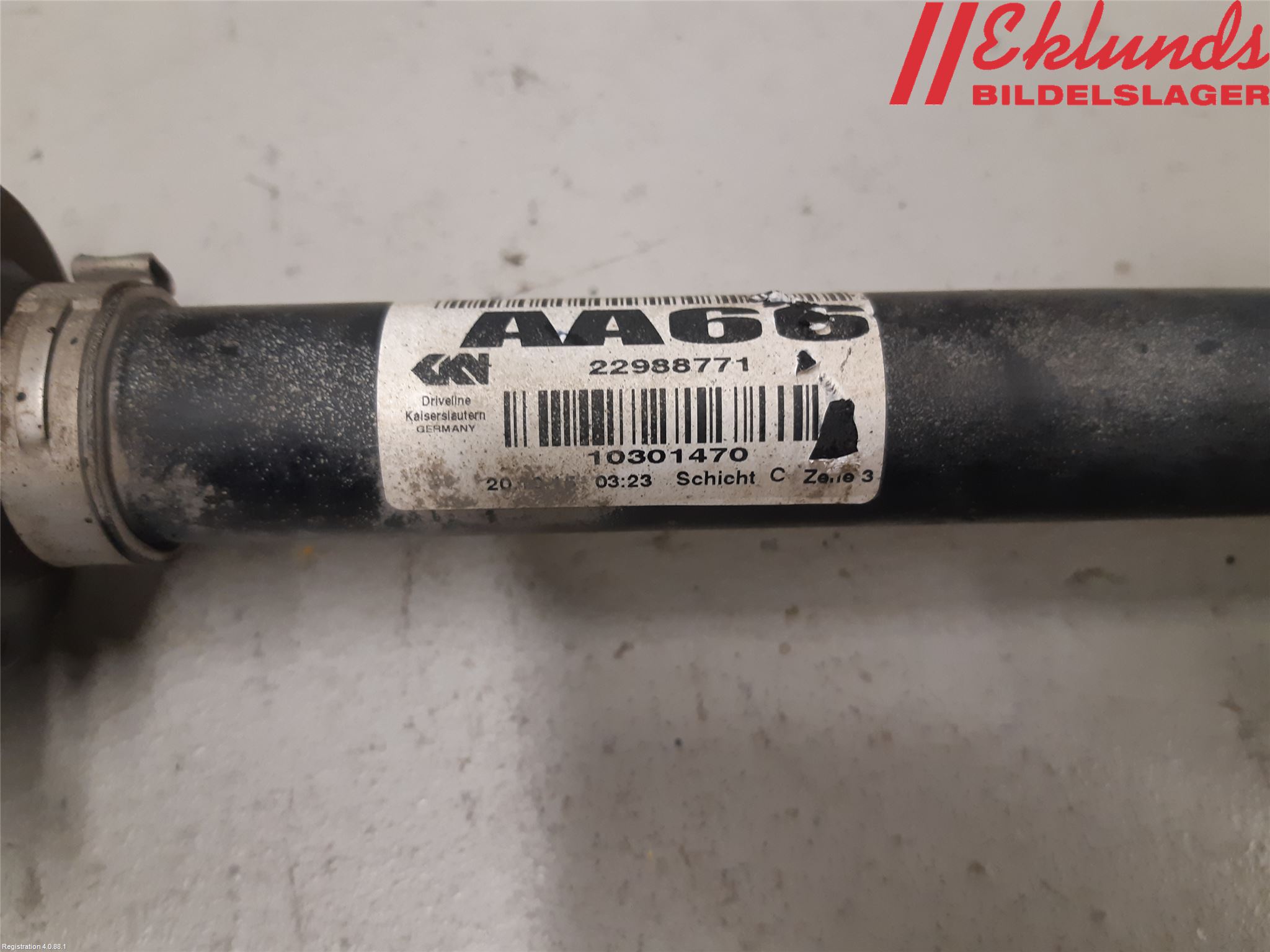 Opel INSIGNIA 09-16 Drivaxel Fram Vänster