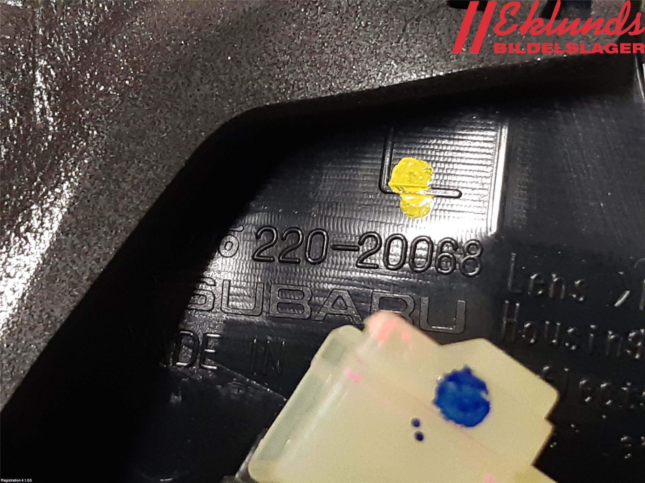 Subaru LEGACY 10-14 Bakljus Vänster