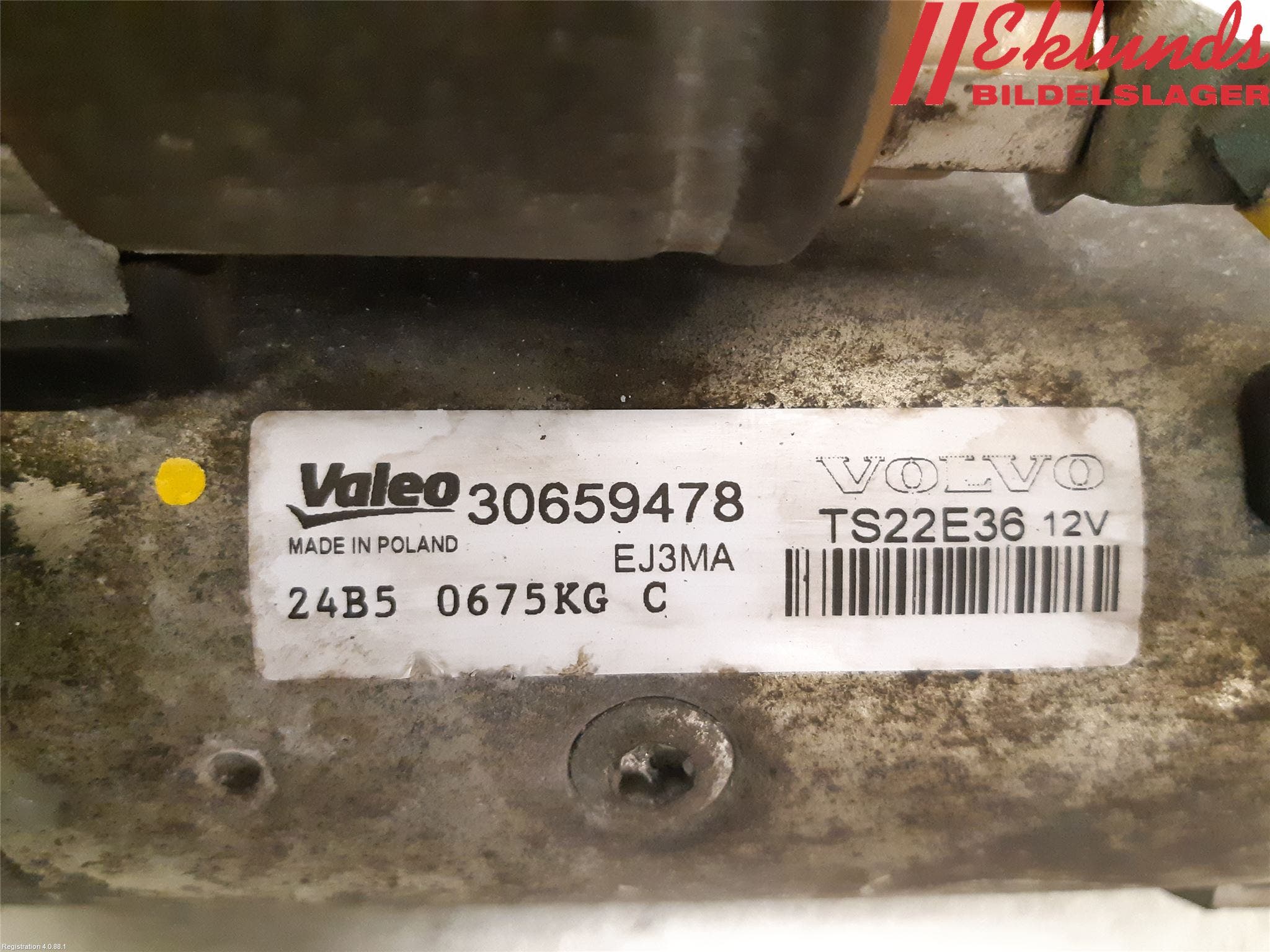 Volvo V40 12-19 Startmotor Diesel