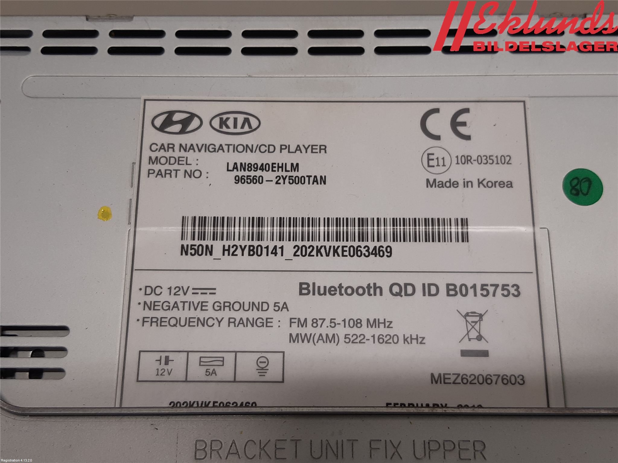 Hyundai ix35 Cd Radio - Multimediapanel