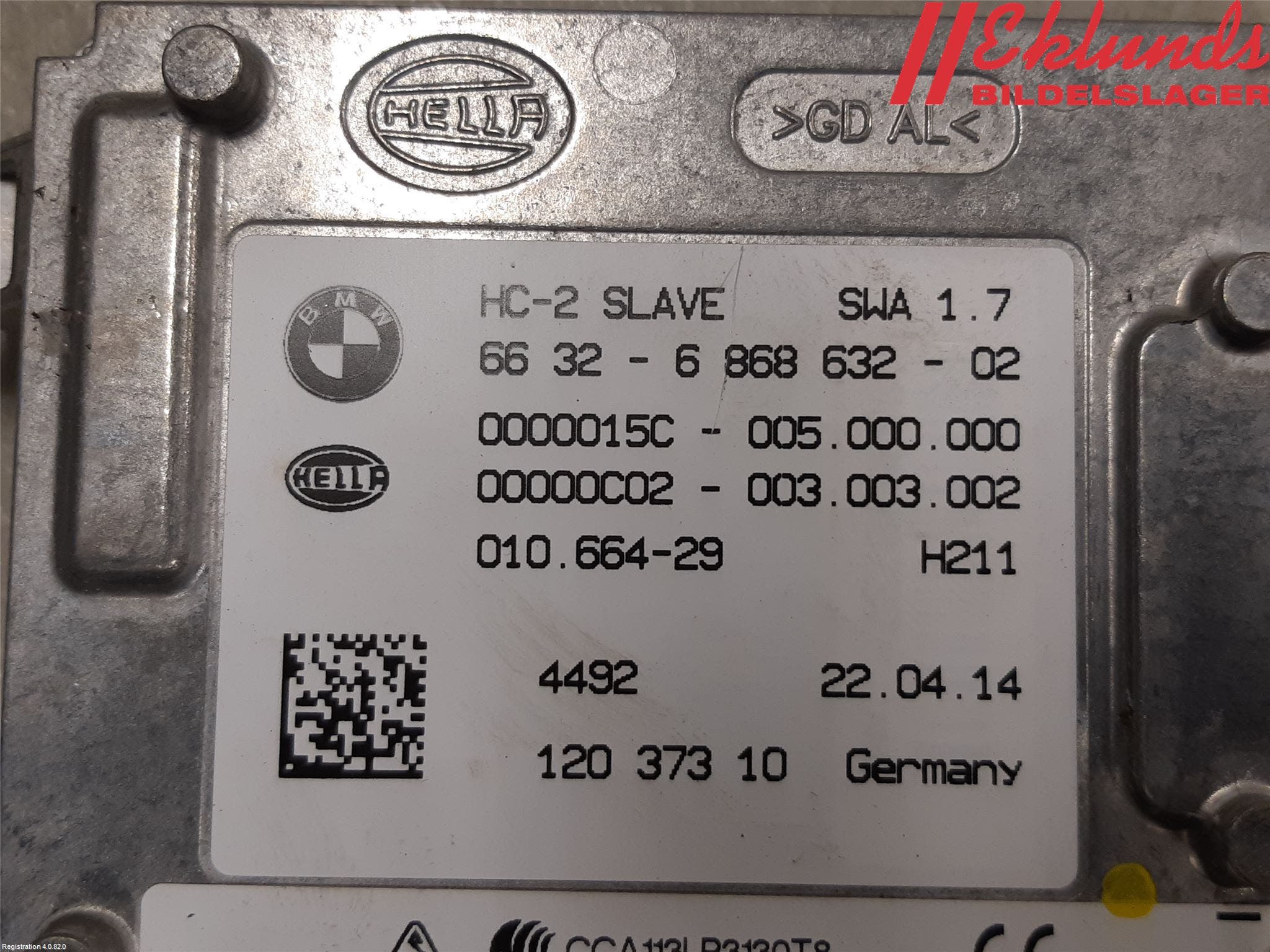 BMW 4 F32/F33/F82/F83 13-20 Sensor Aktivt Kollisionsskydd