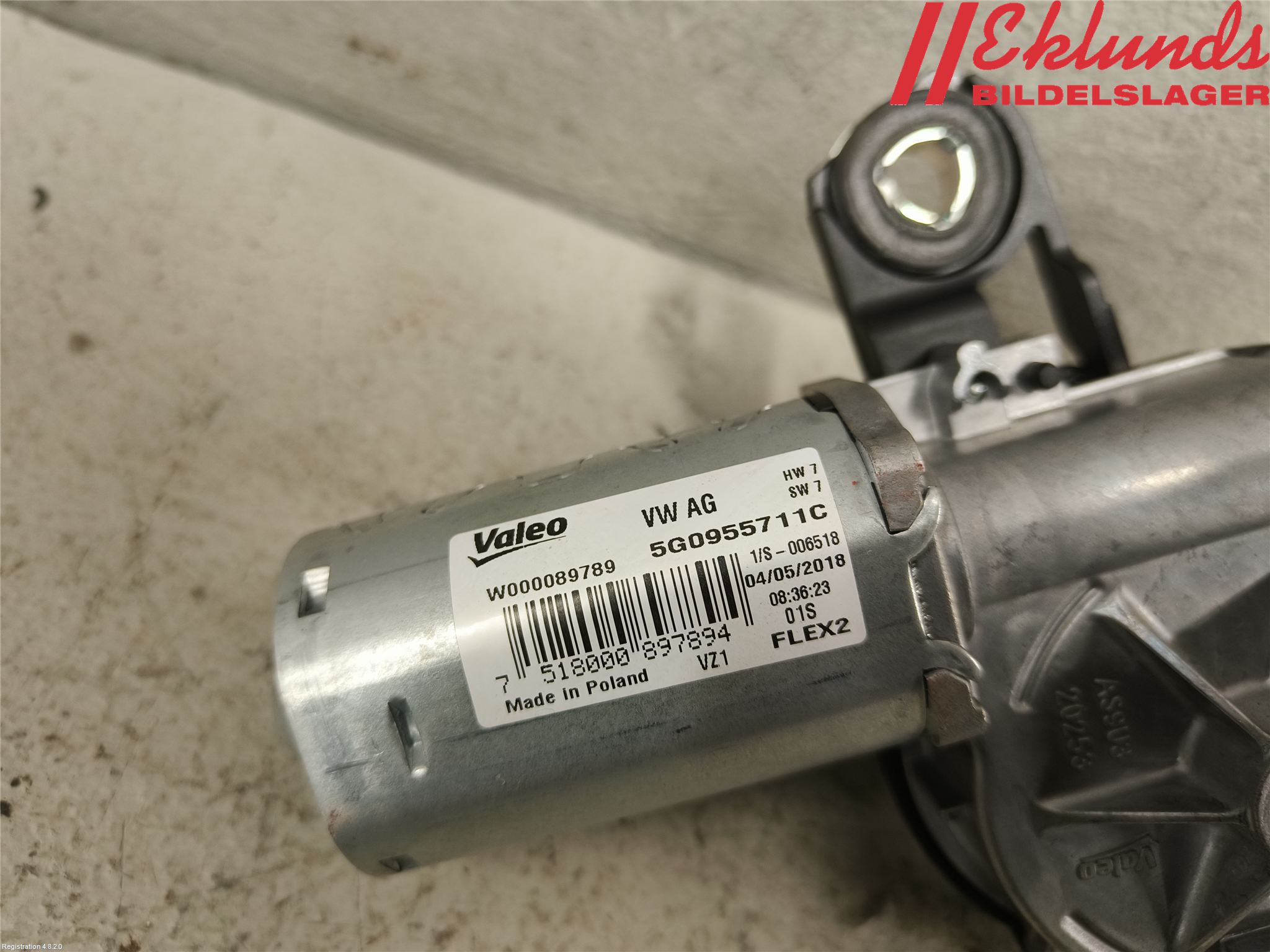 Volkswagen VW PASSAT 15-19 Torkarmotor Baklucka
