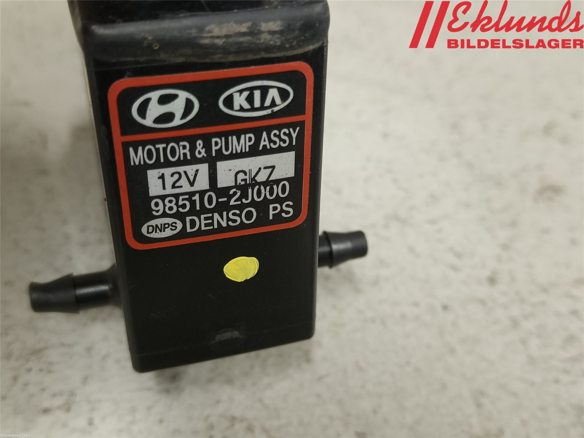 Kia SORENTO 10-14 Spolarpump Vindruta