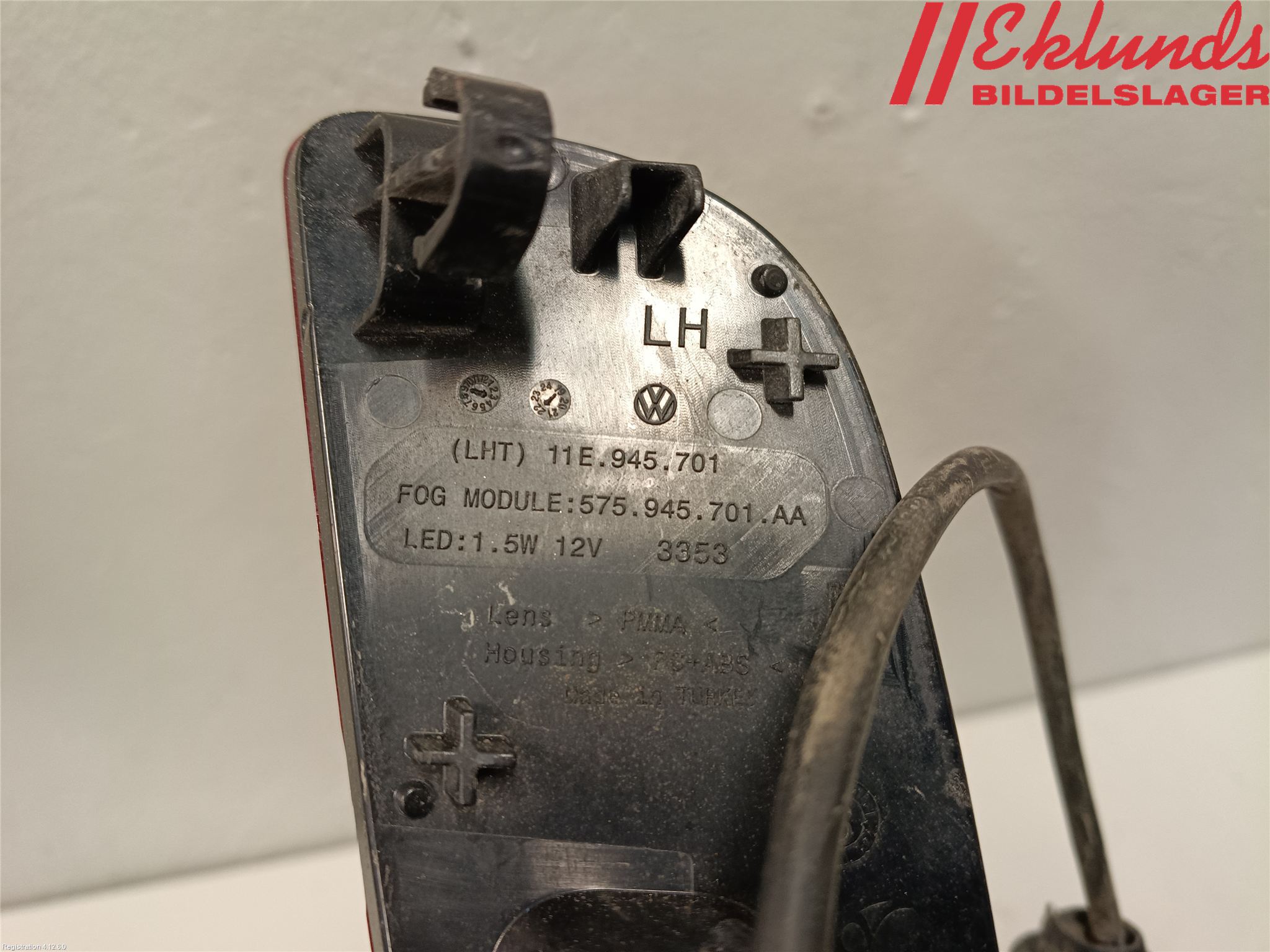 Volkswagen VW ID.4 21- Dimljus/Reflex Bak