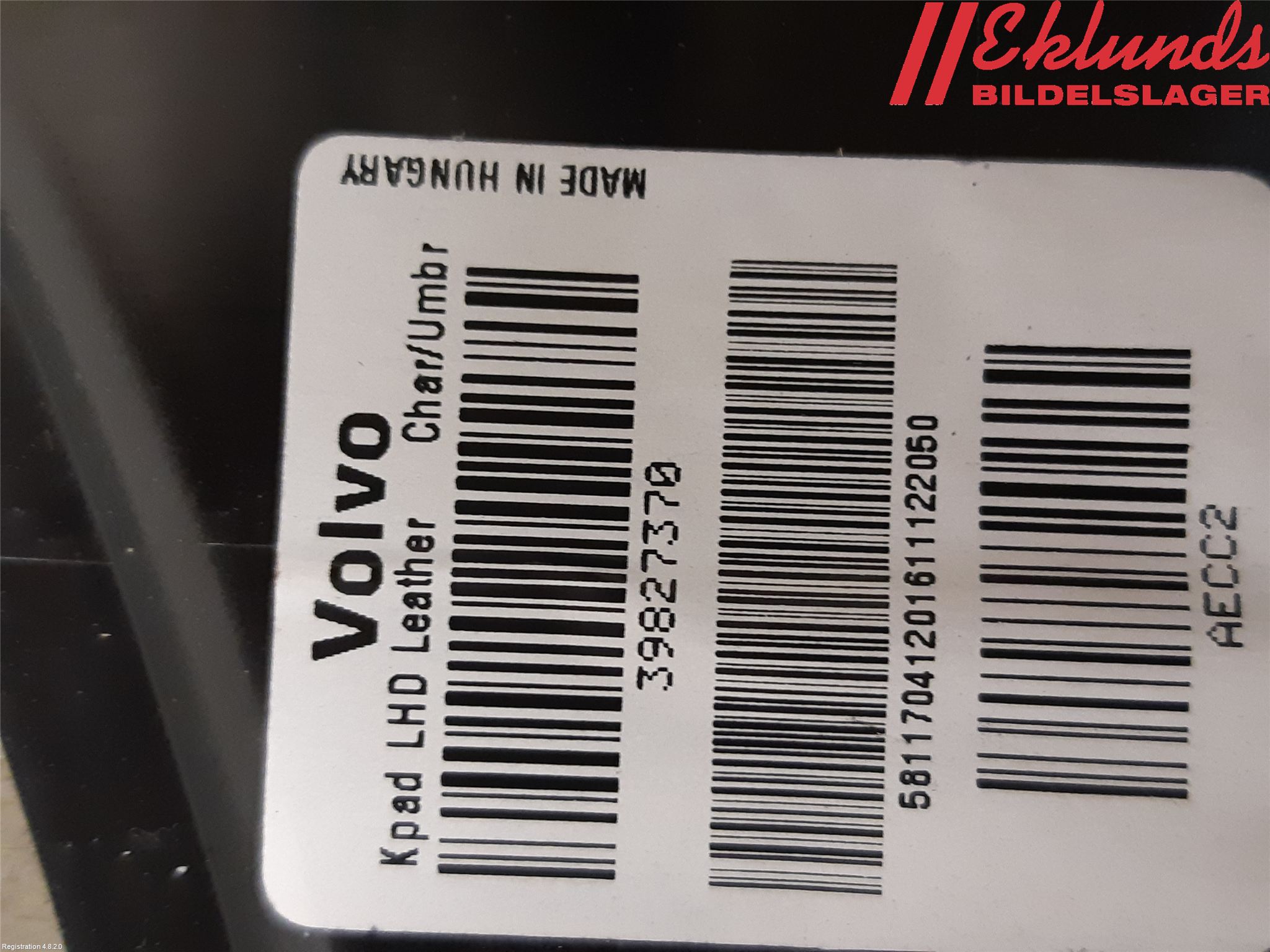 Volvo XC90/RECHARGE 16- Inr Tunnelfack