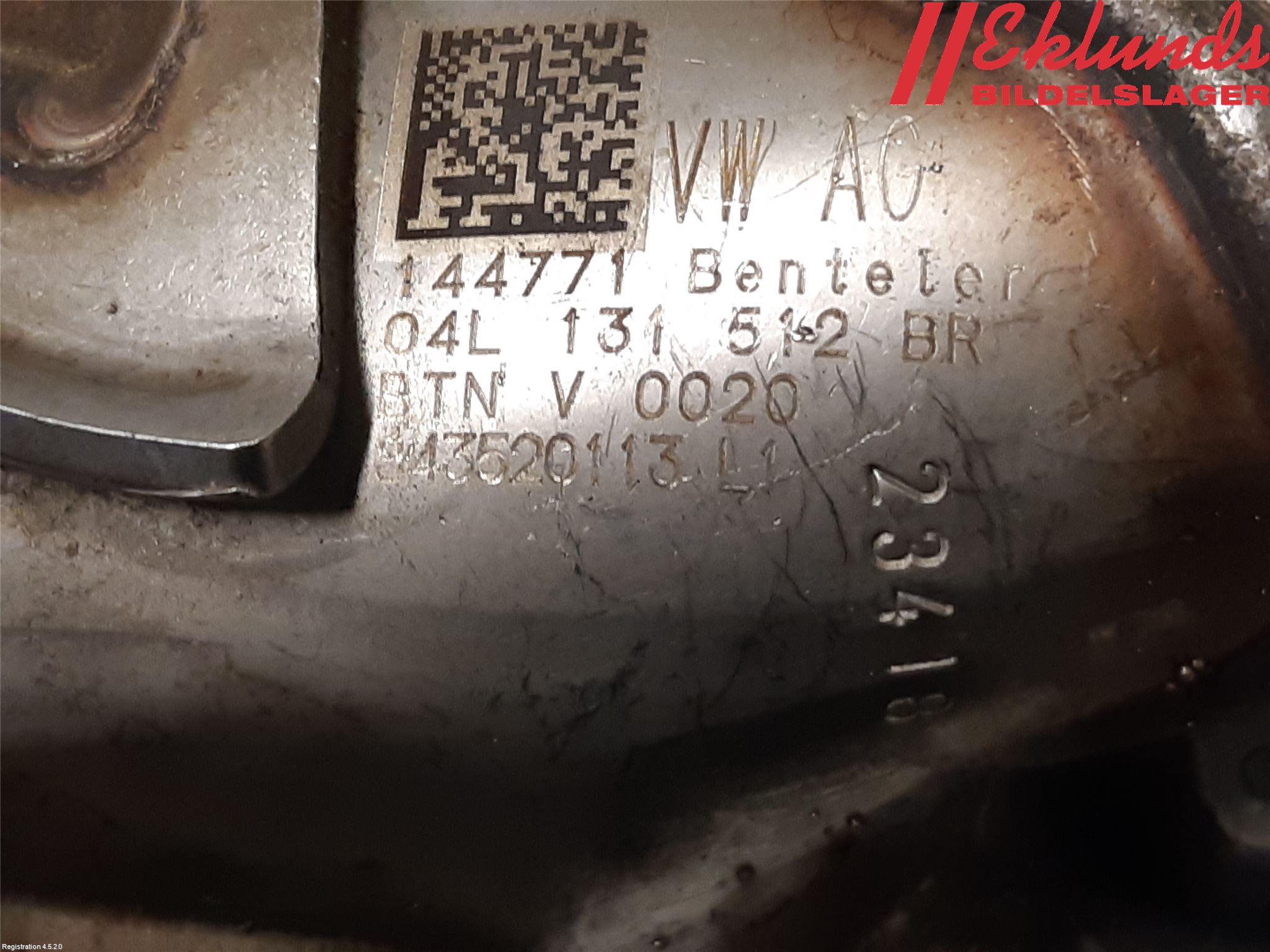 Volkswagen VW GOLF / E-GOLF VII 13-20 Avgaskylare