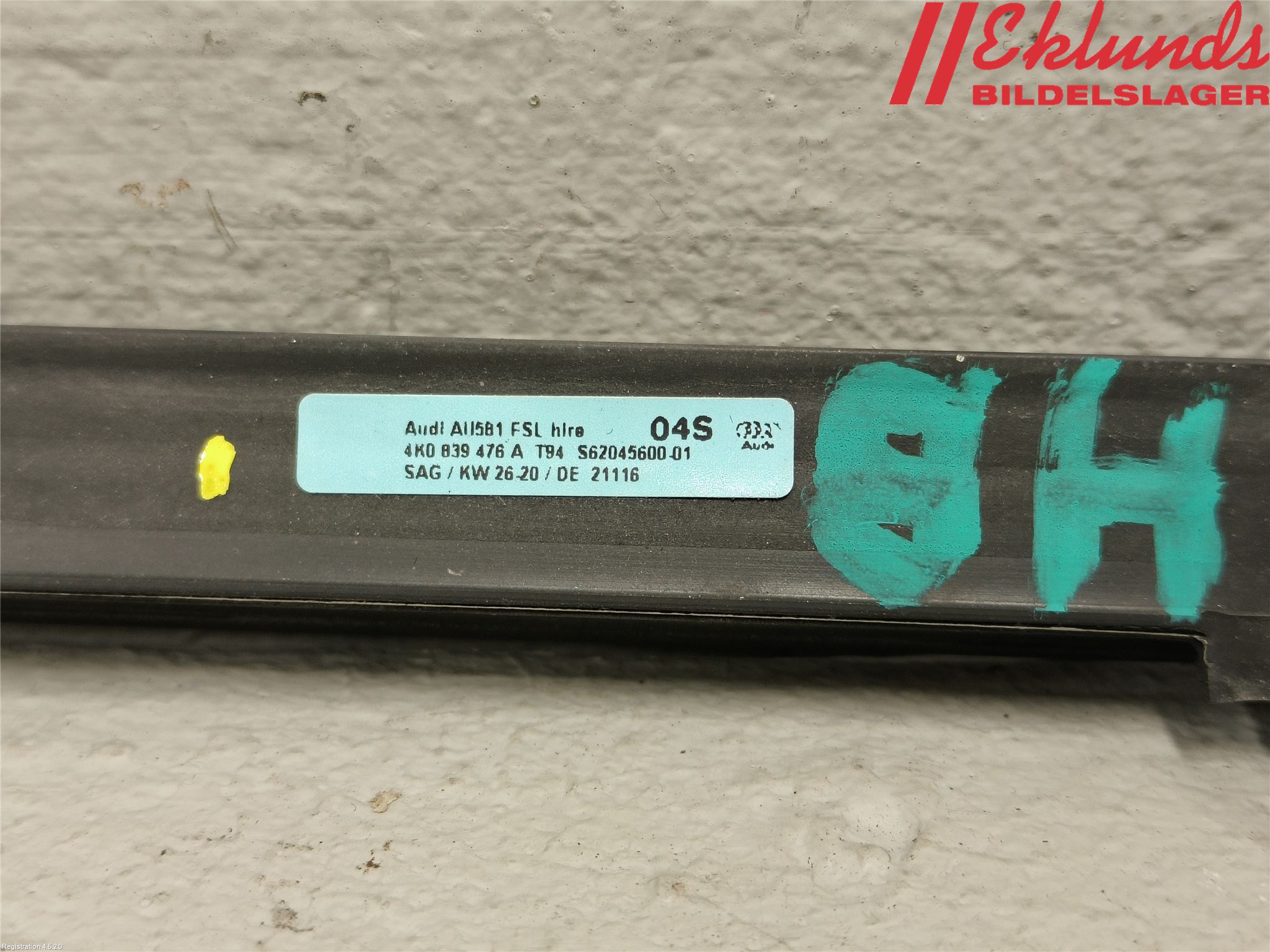 Audi A6 F2/C8 19- Dörr Dekorlist Bak Hö
