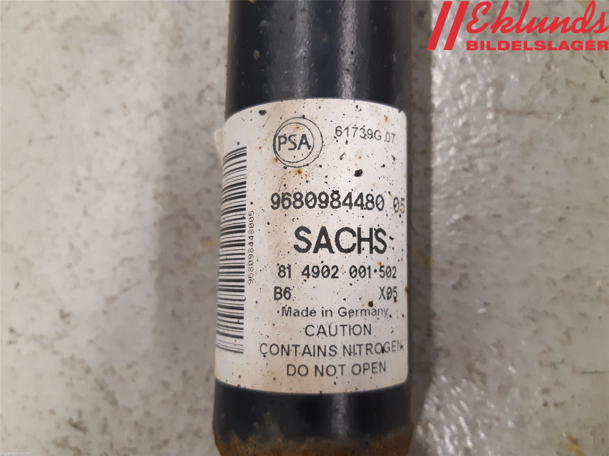 Peugeot PARTNER 16-18 Stötdämpare Bak