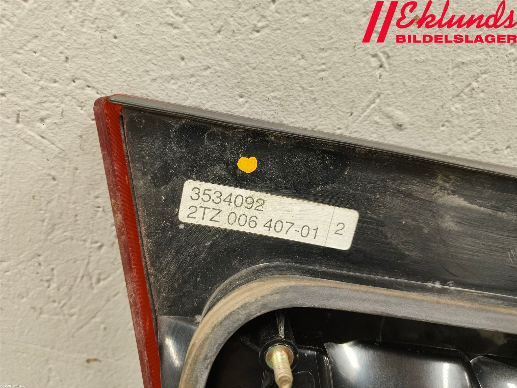 Volvo 940 91-98 Bakljus Lucka Vä