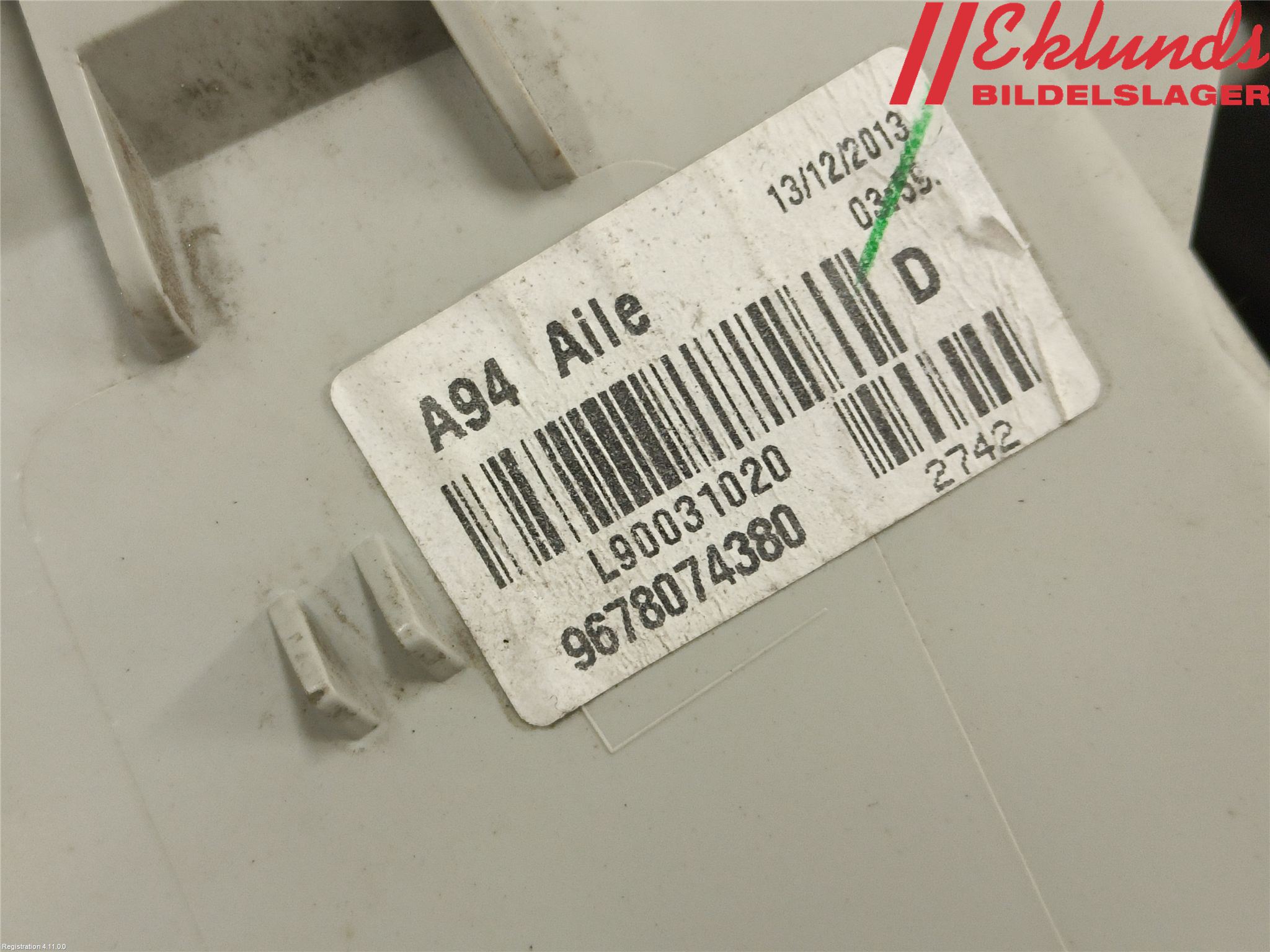 Peugeot 2008 13-20 Bakljus Höger