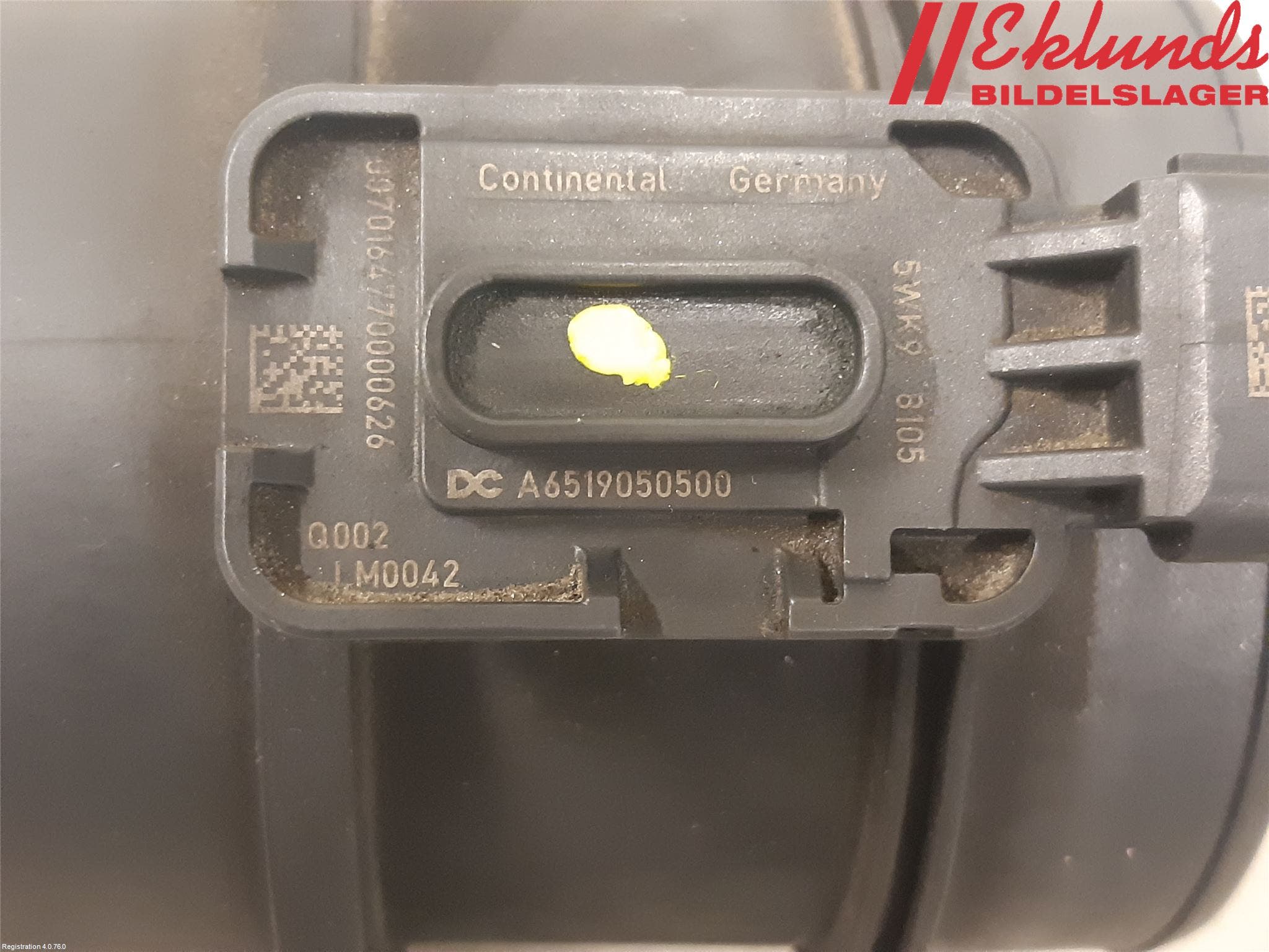 Mercedes-Benz MB SPRINTER (W906) 06-18 Injluftmassamätare