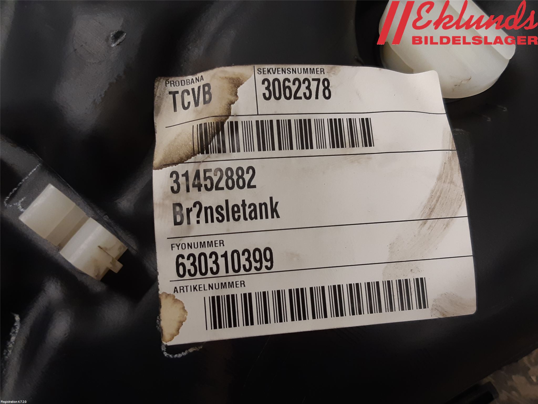 Volvo XC90/RECHARGE 16- Bränsletank